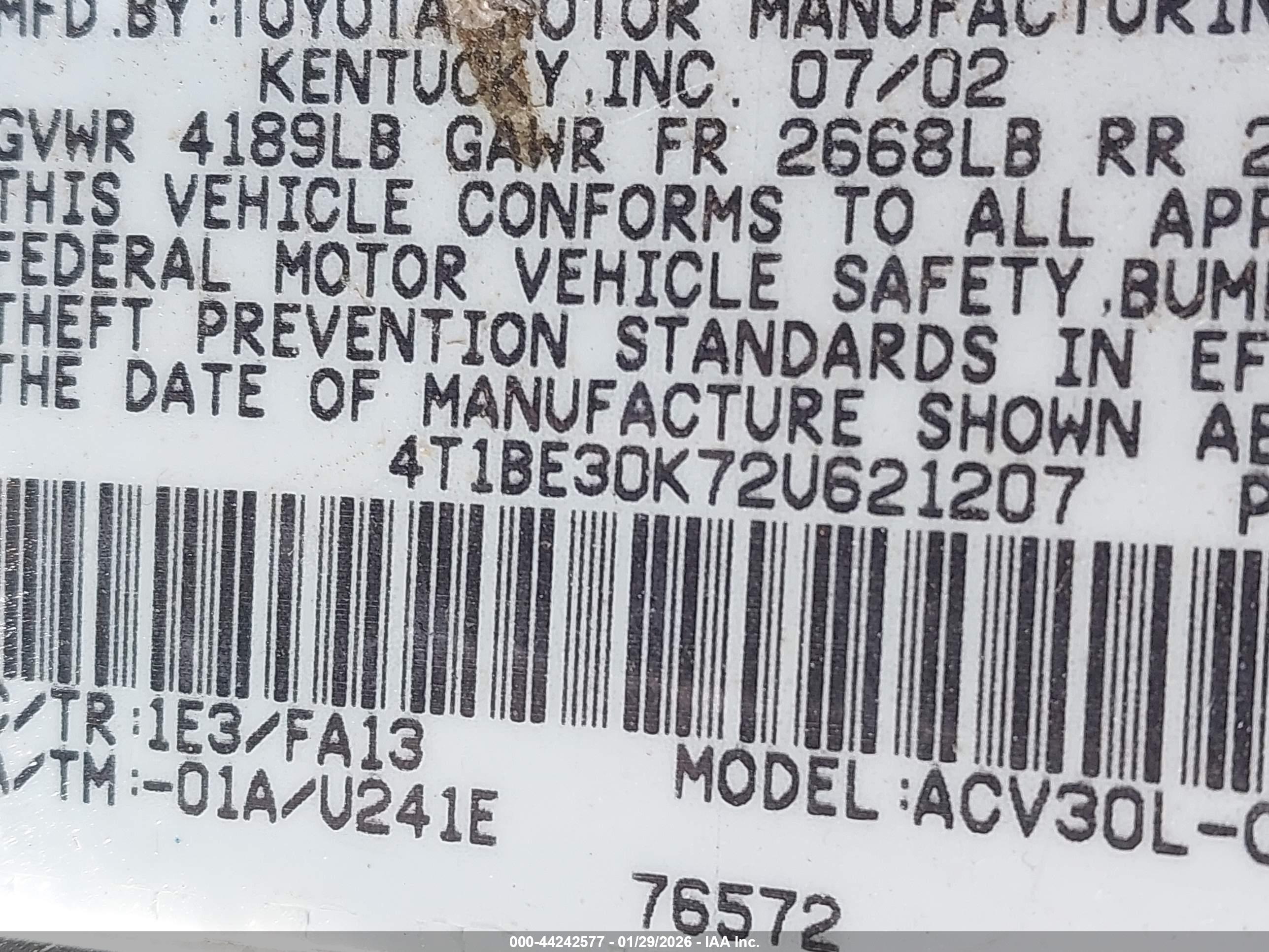 TOYOTA CAMRY image 9