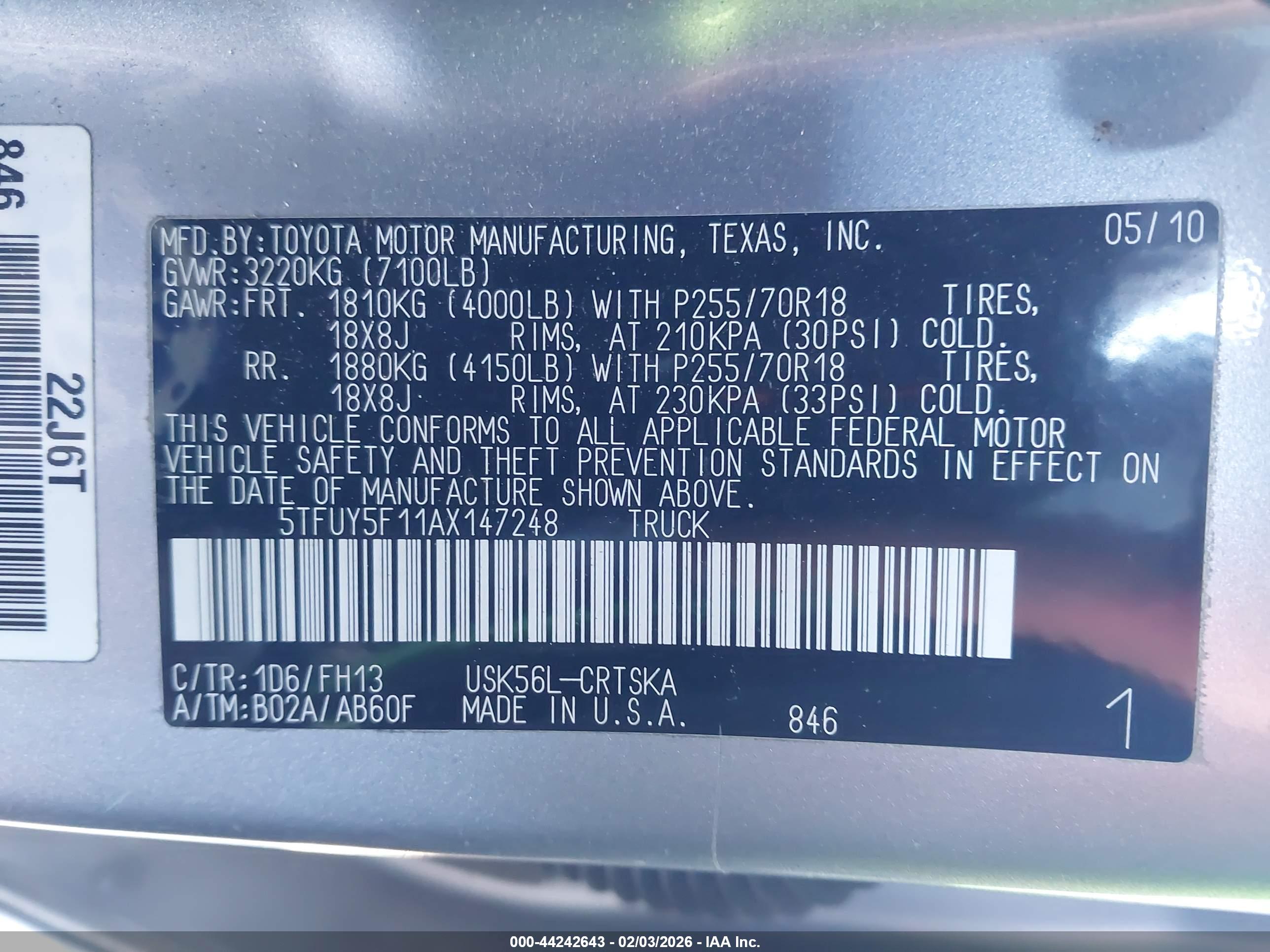 TOYOTA TUNDRA image 9