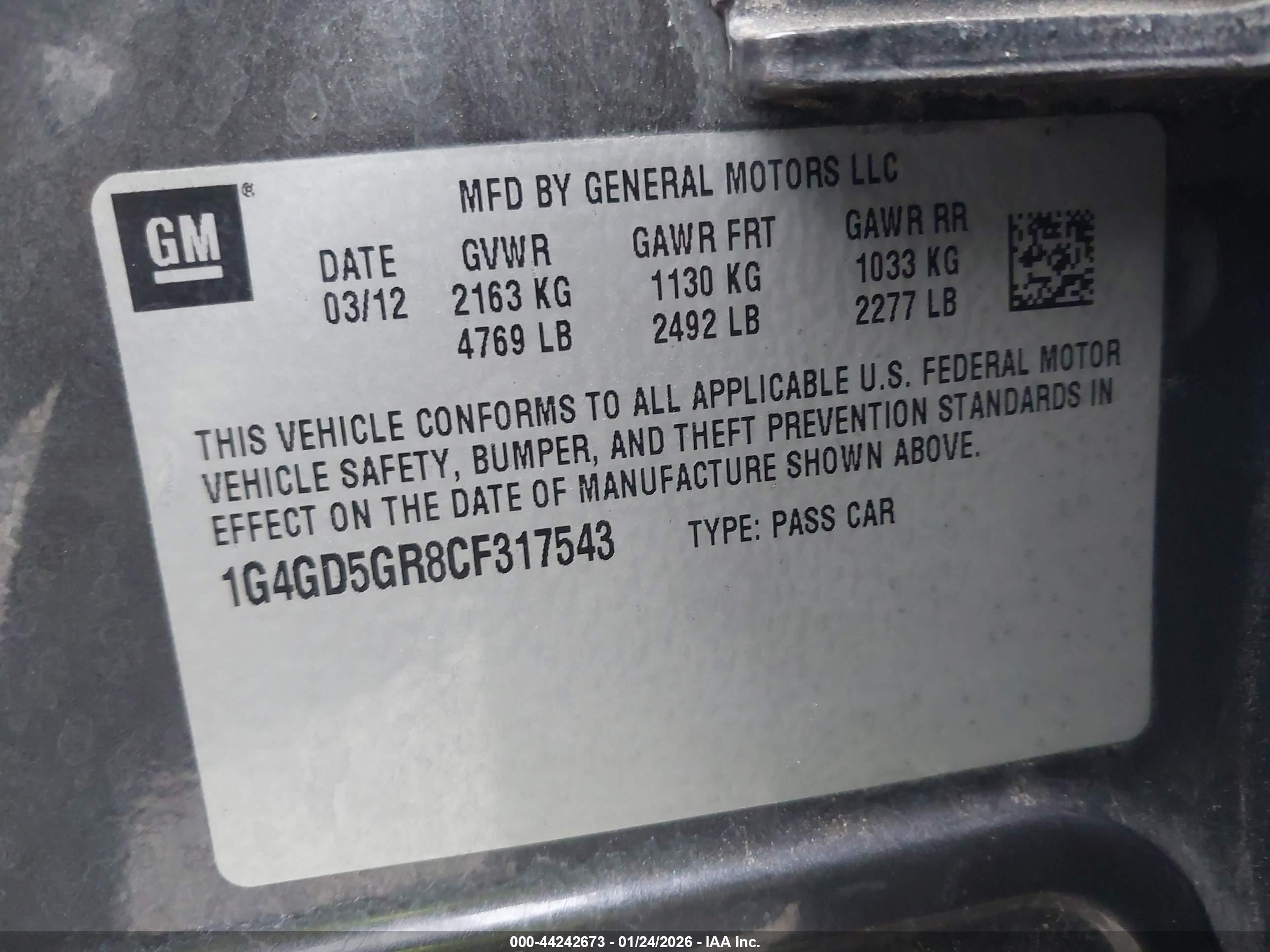 BUICK LACROSSE image 9