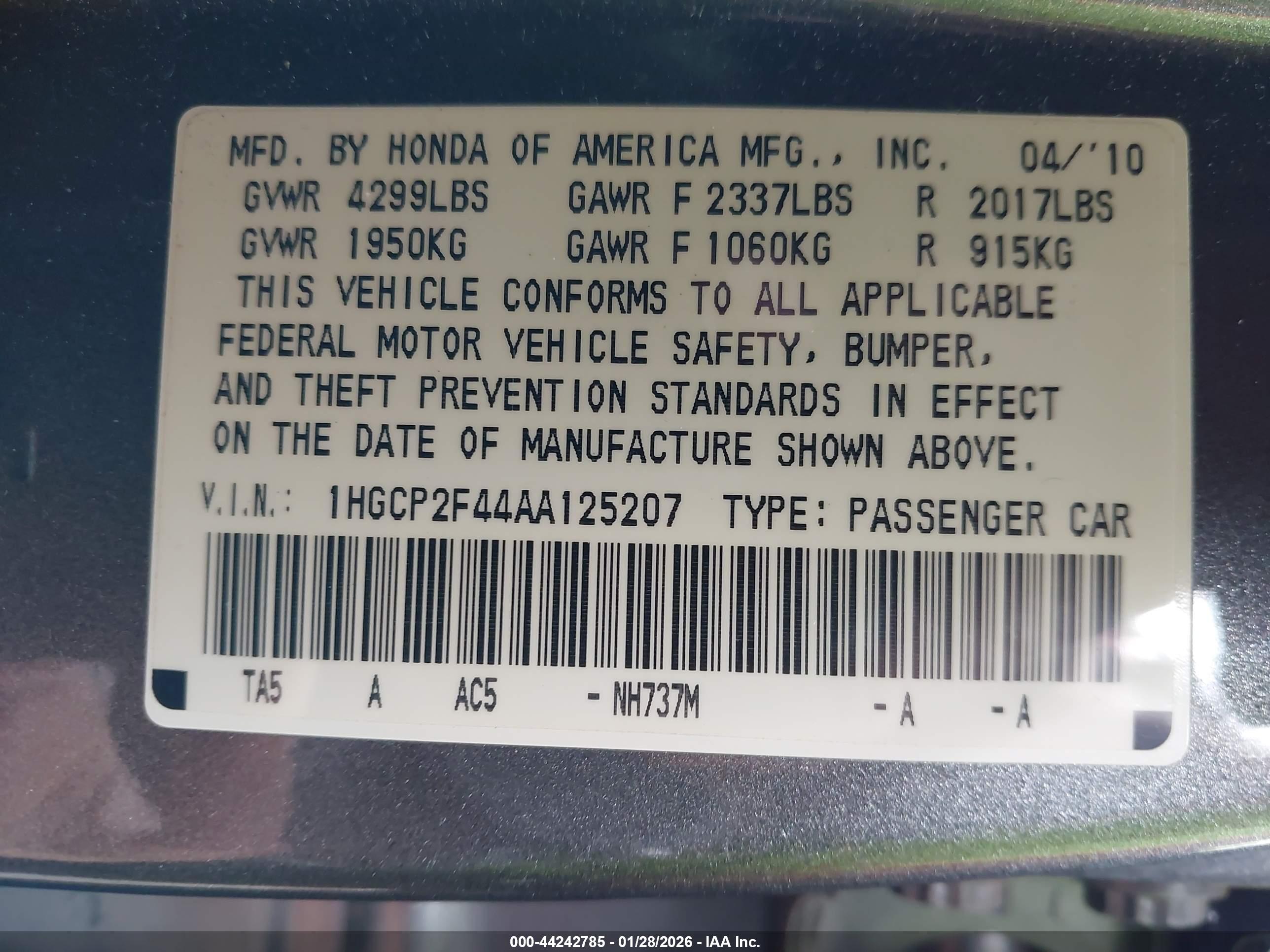 HONDA ACCORD image 9