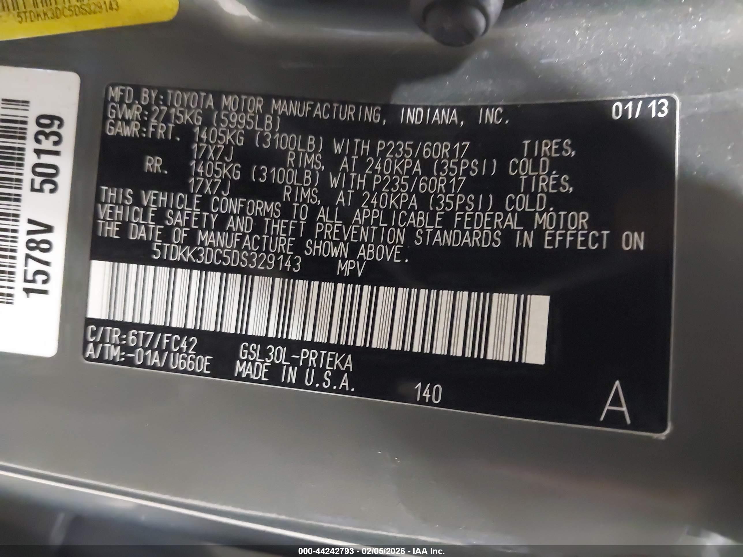TOYOTA SIENNA image 9