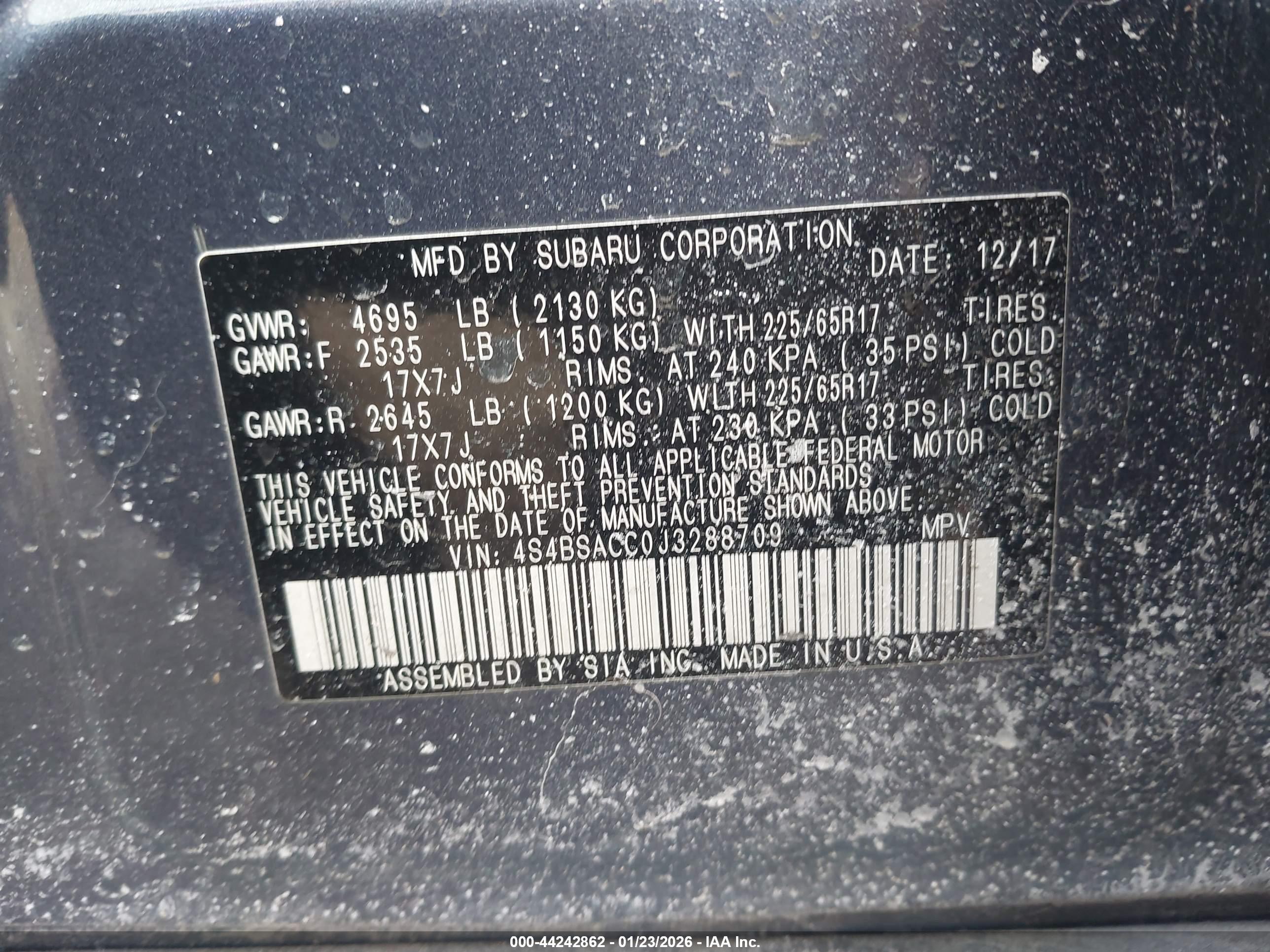 SUBARU OUTBACK image 9