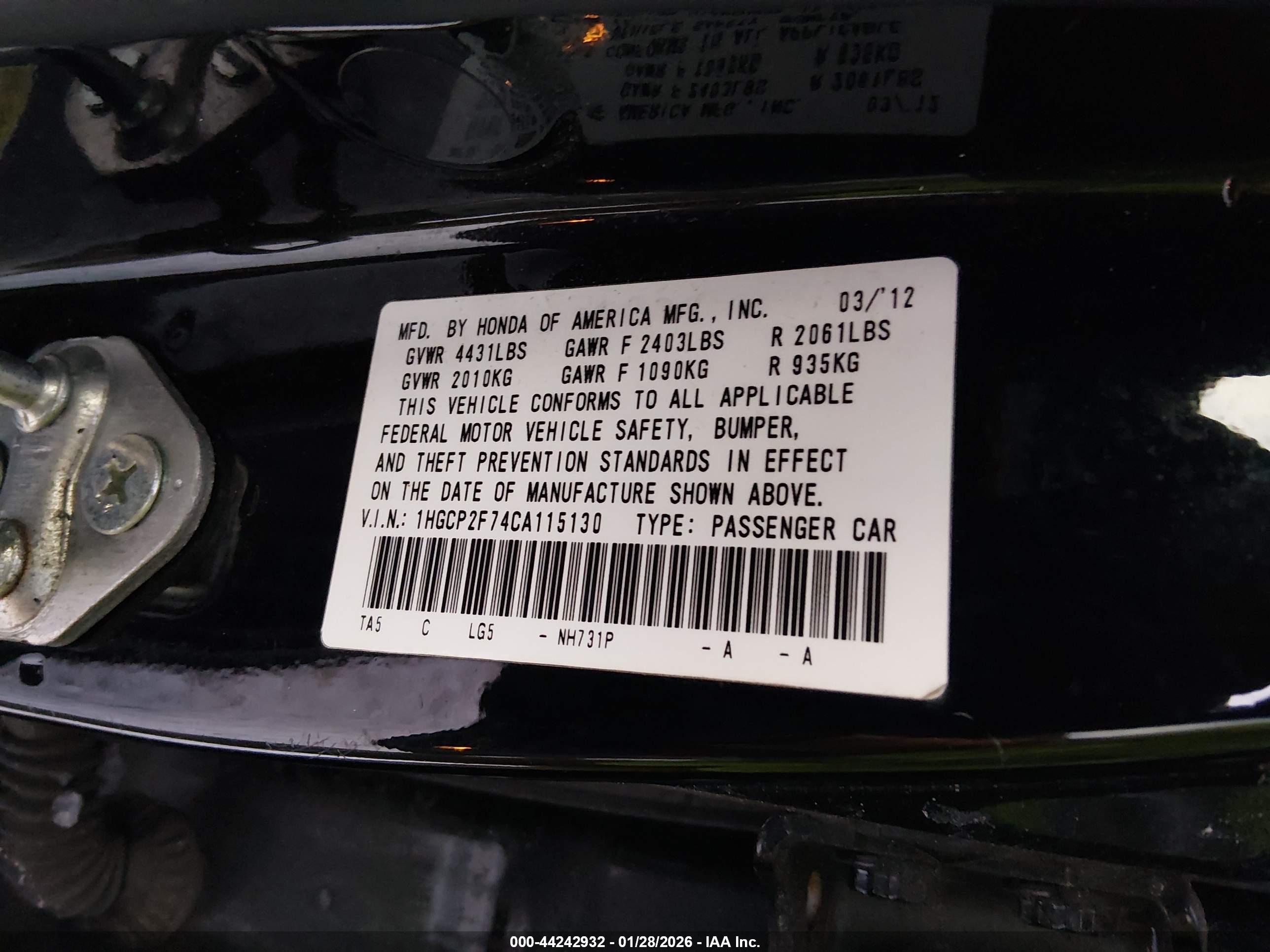 HONDA ACCORD image 9