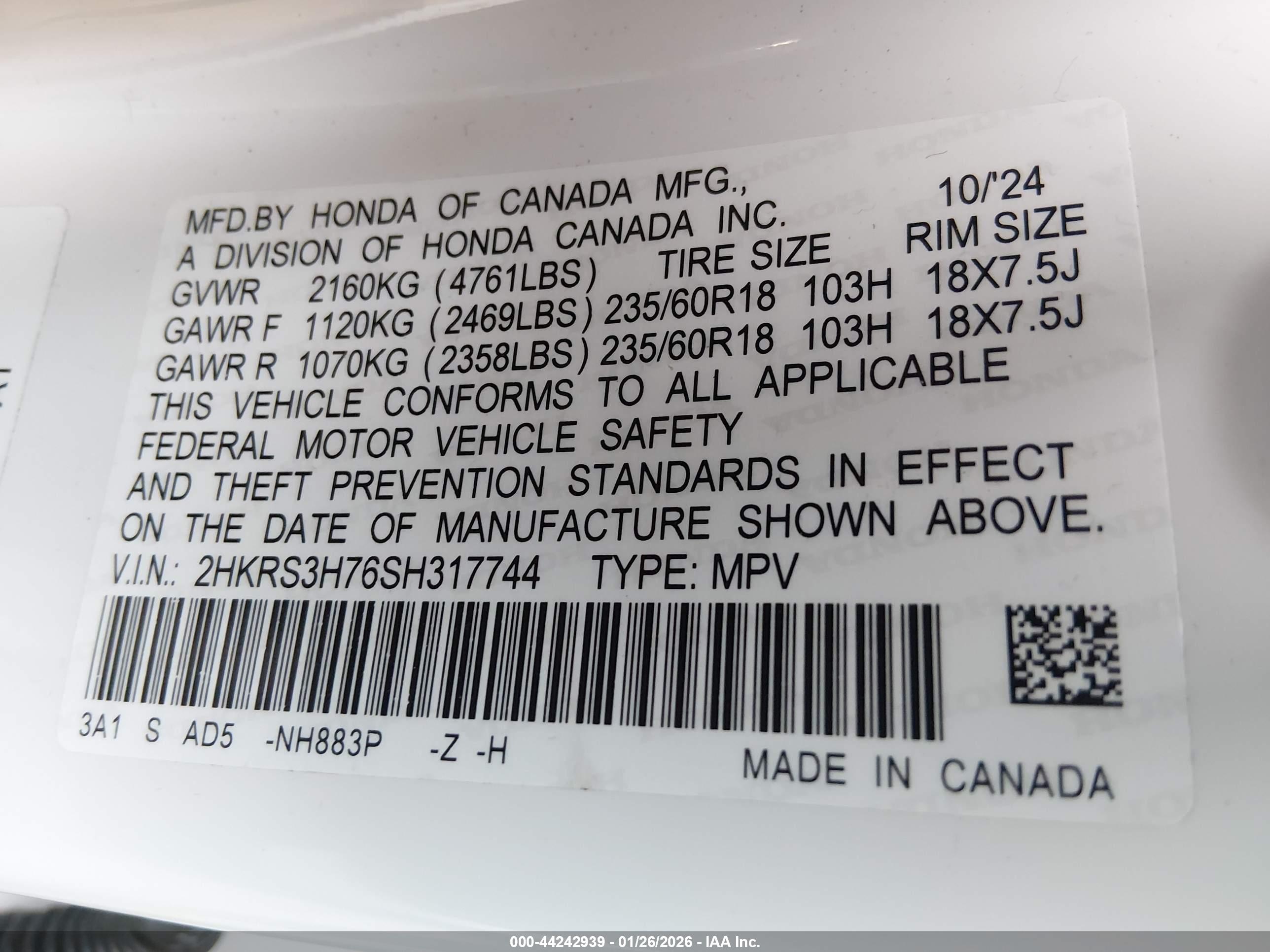 HONDA CR-V image 9