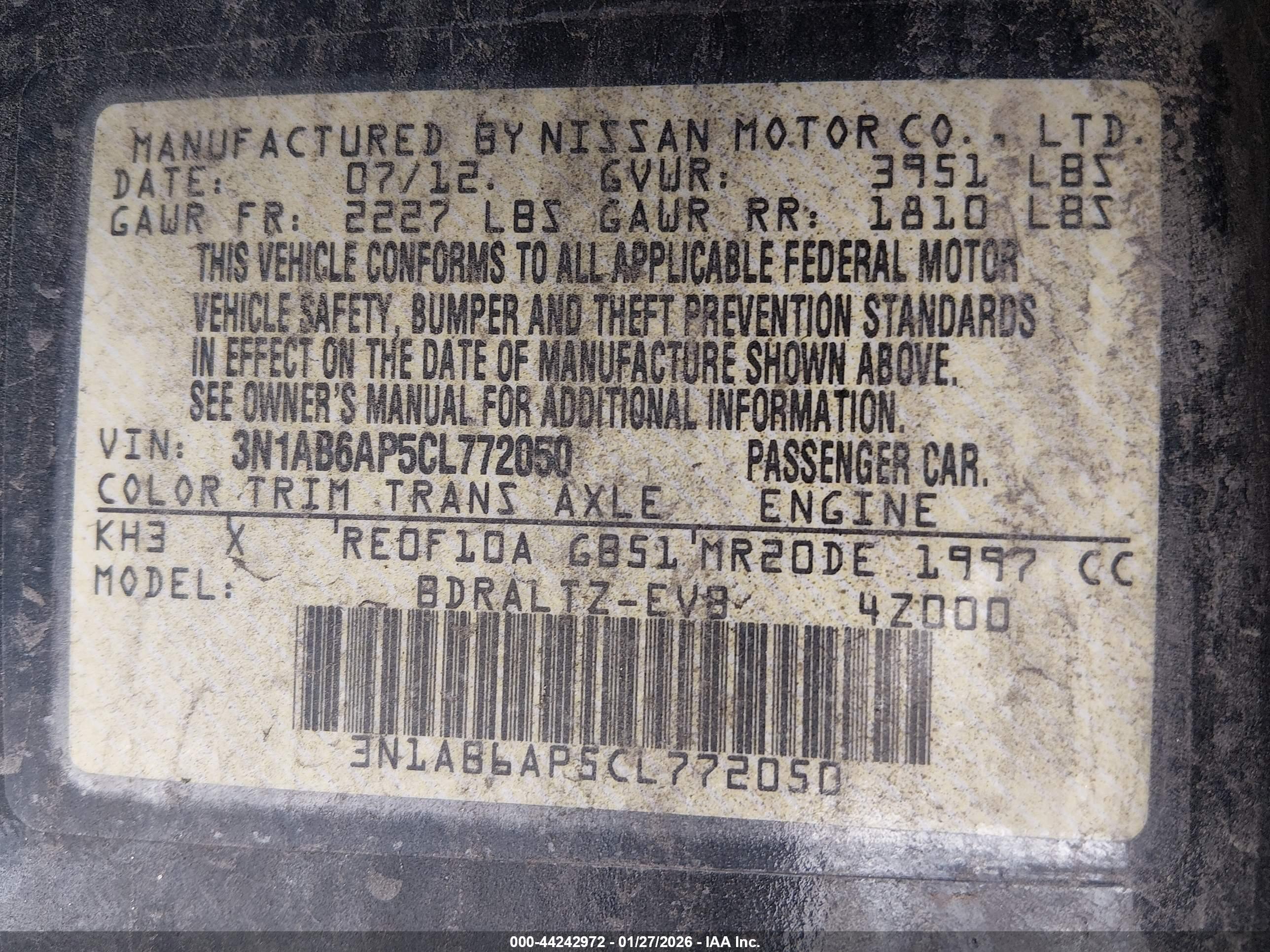 NISSAN SENTRA image 9