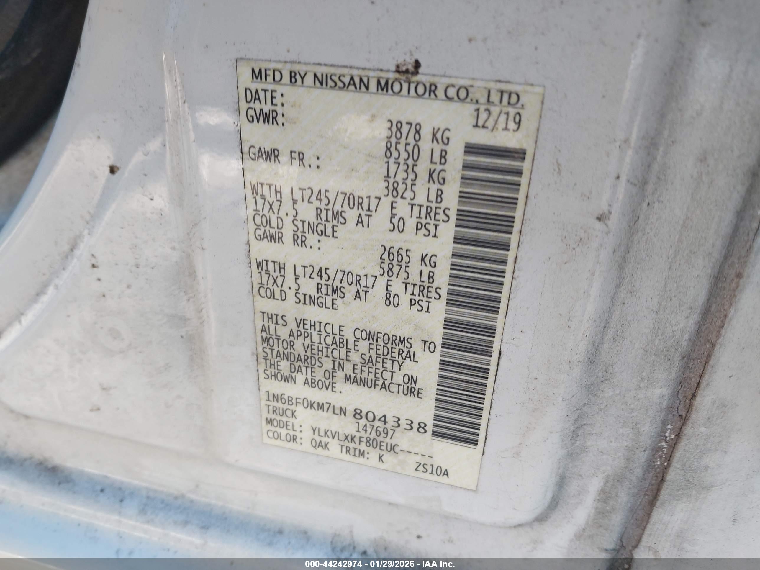NISSAN NV image 9