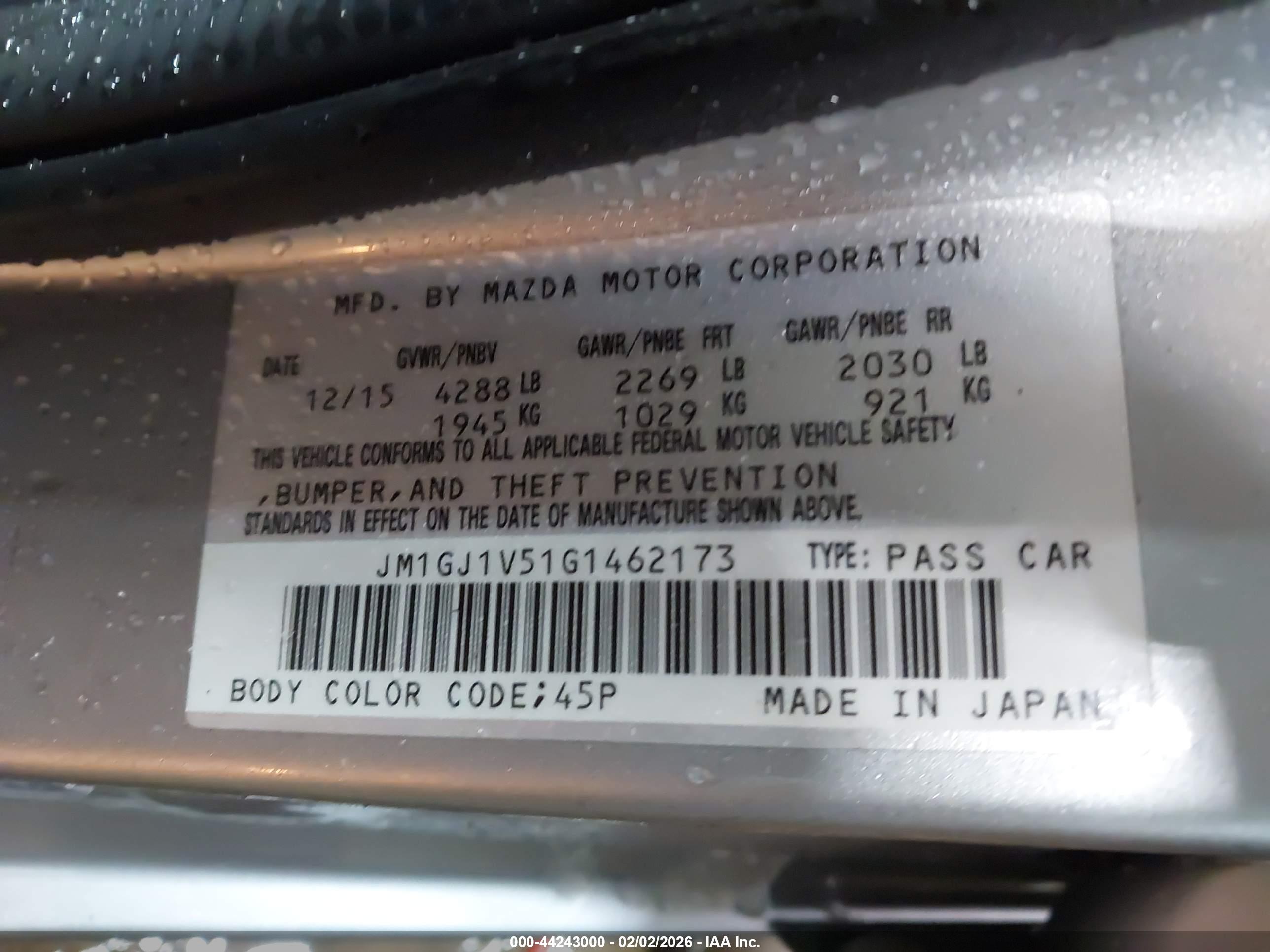 MAZDA MAZDA6 image 9