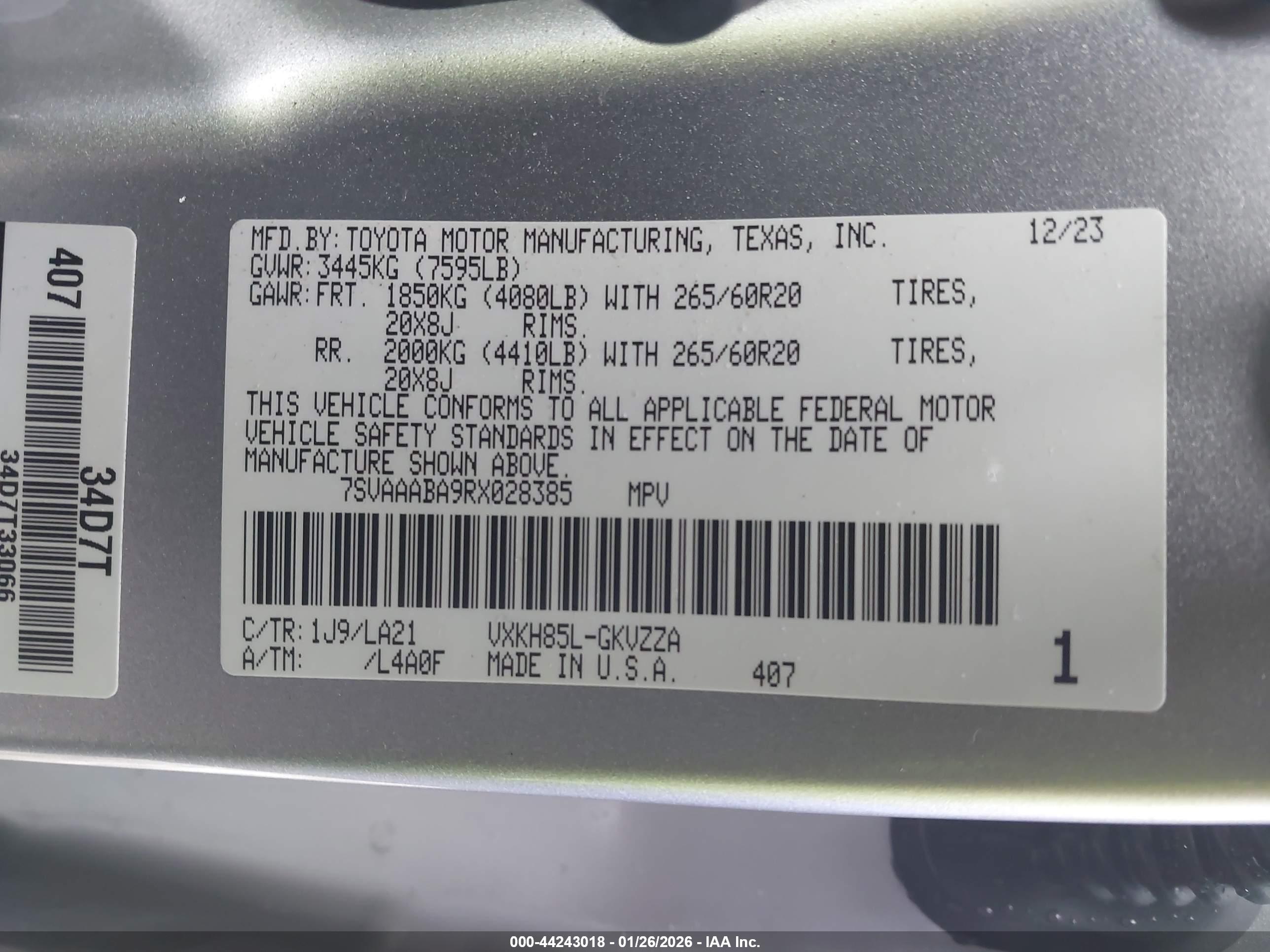 TOYOTA SEQUOIA image 9