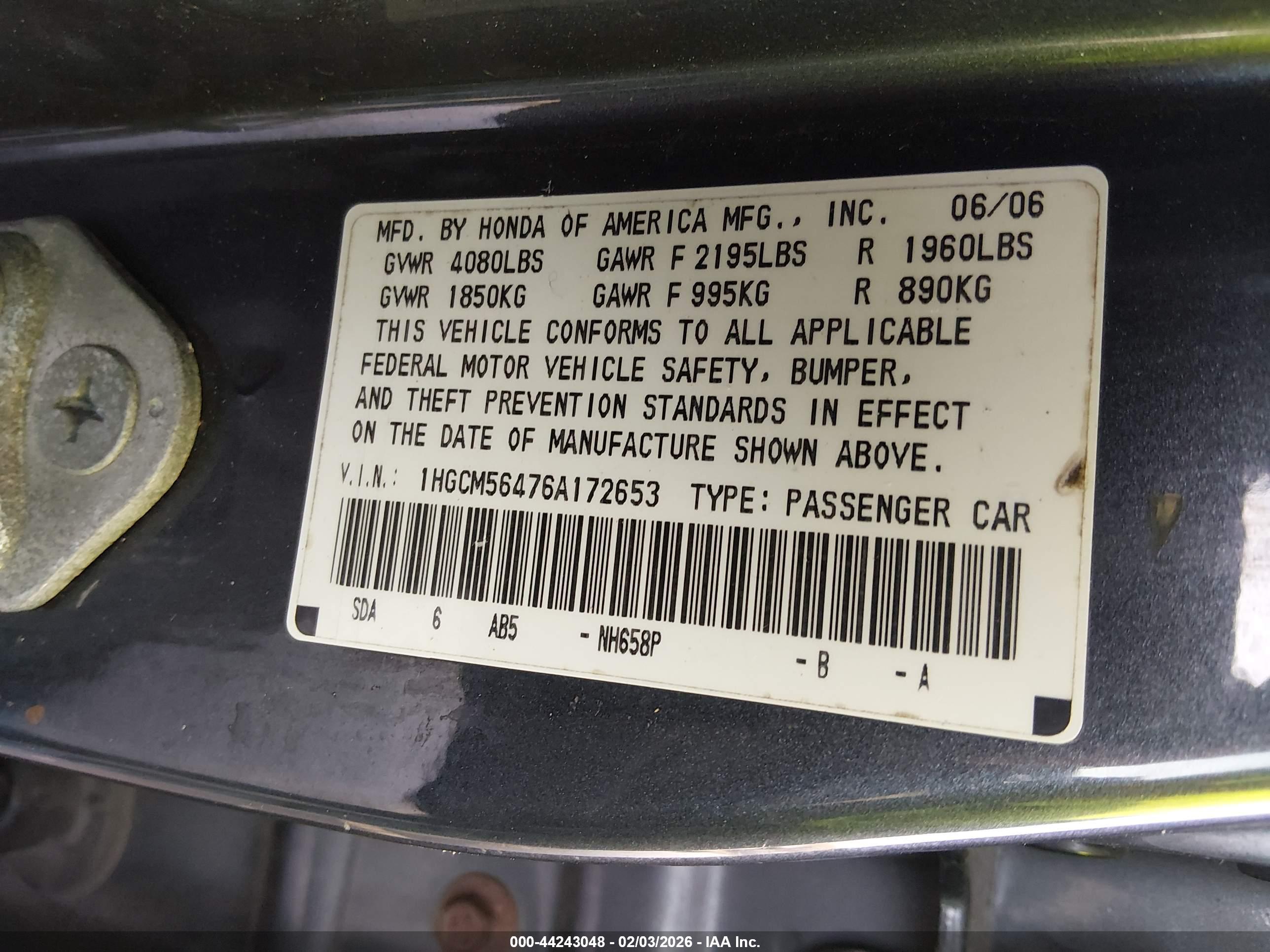 HONDA ACCORD image 9