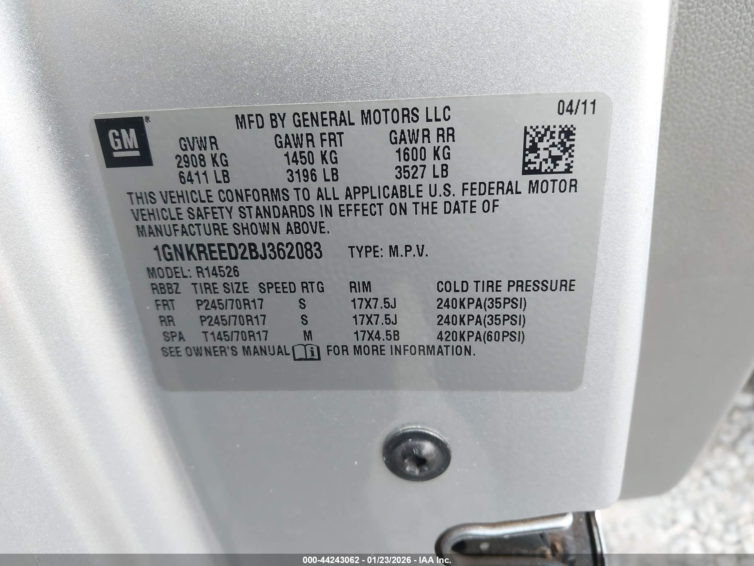 CHEVROLET TRAVERSE image 9