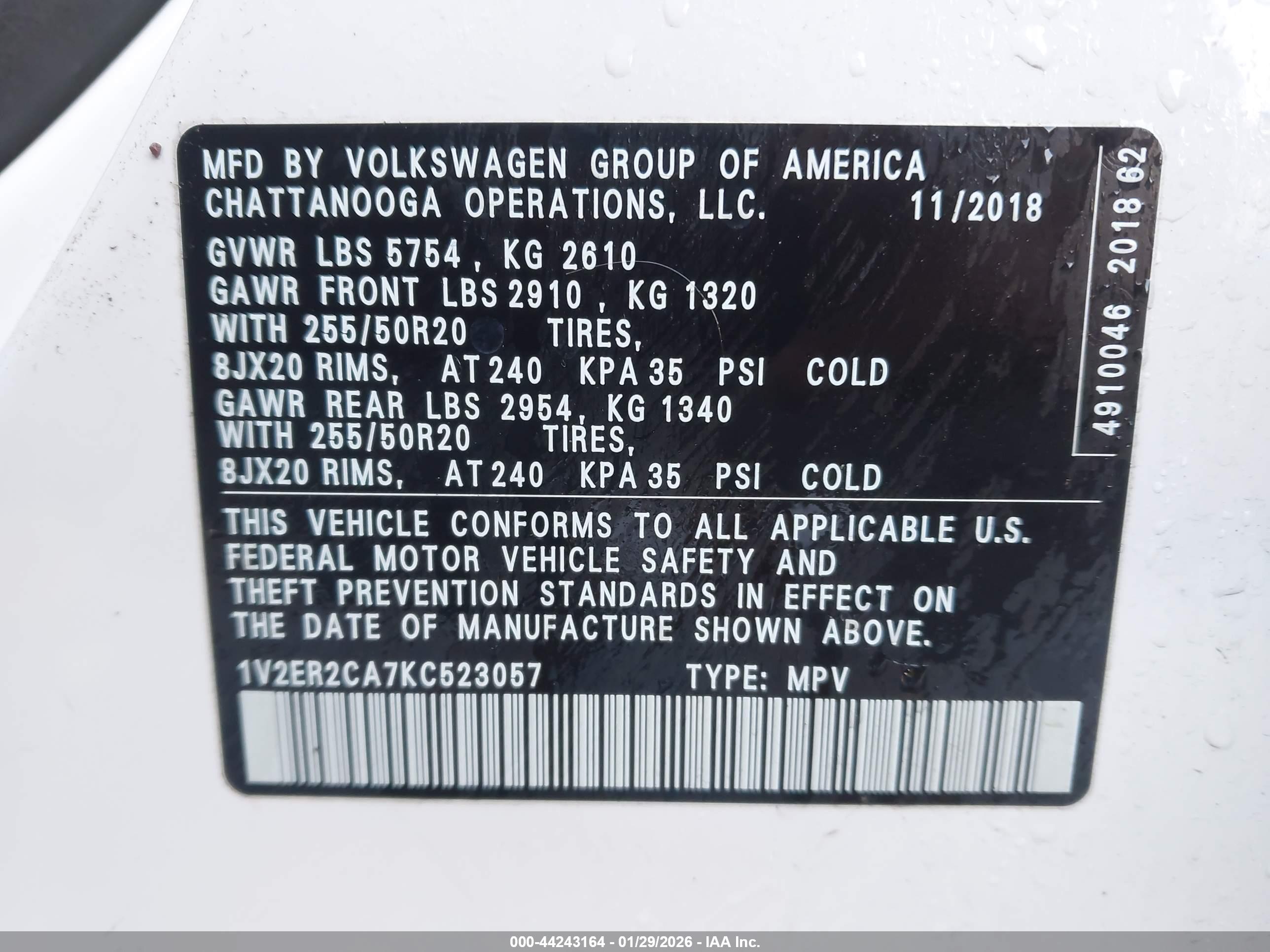 VOLKSWAGEN ATLAS image 9