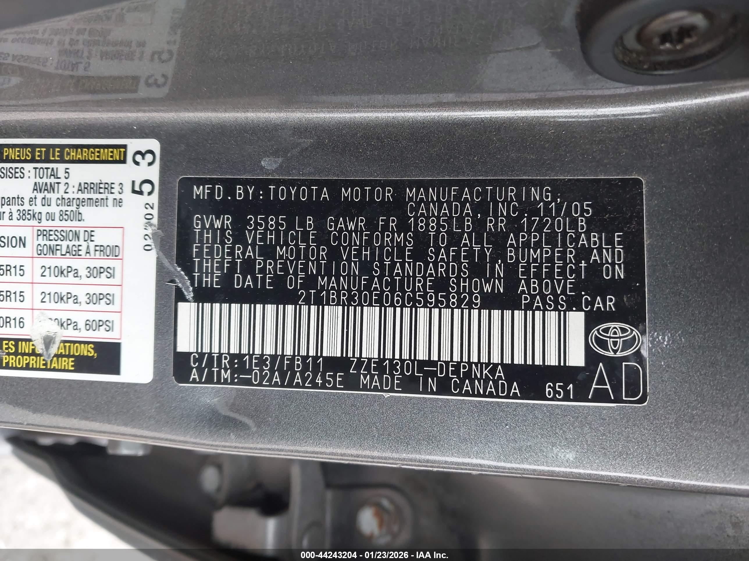 TOYOTA COROLLA image 9