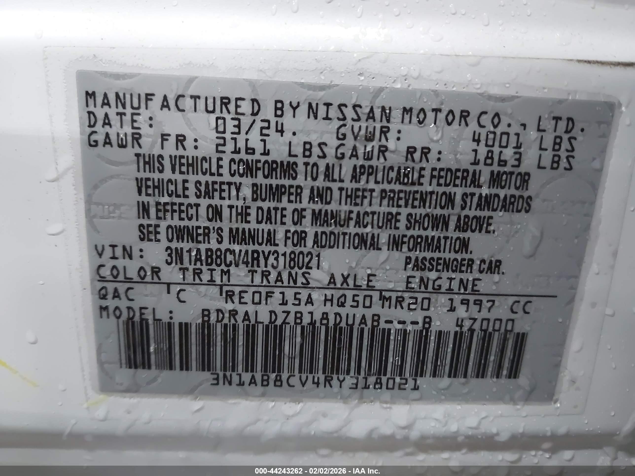 NISSAN SENTRA image 9