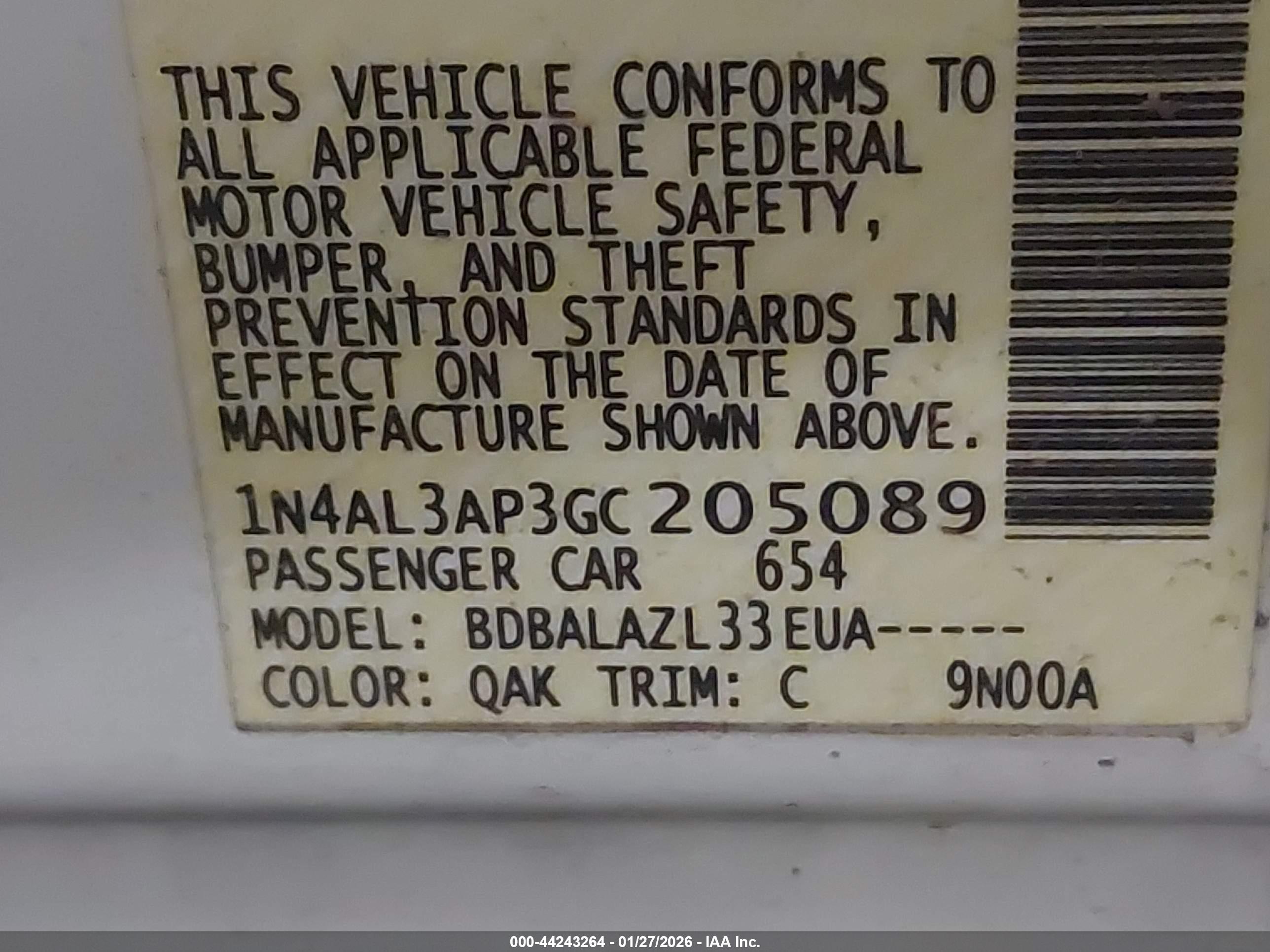 NISSAN ALTIMA image 9