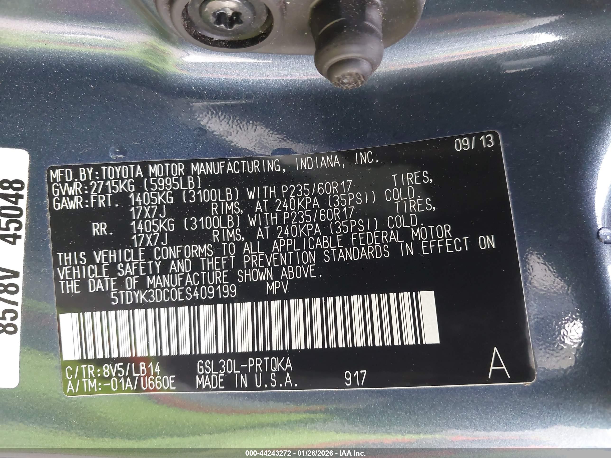 TOYOTA SIENNA image 9