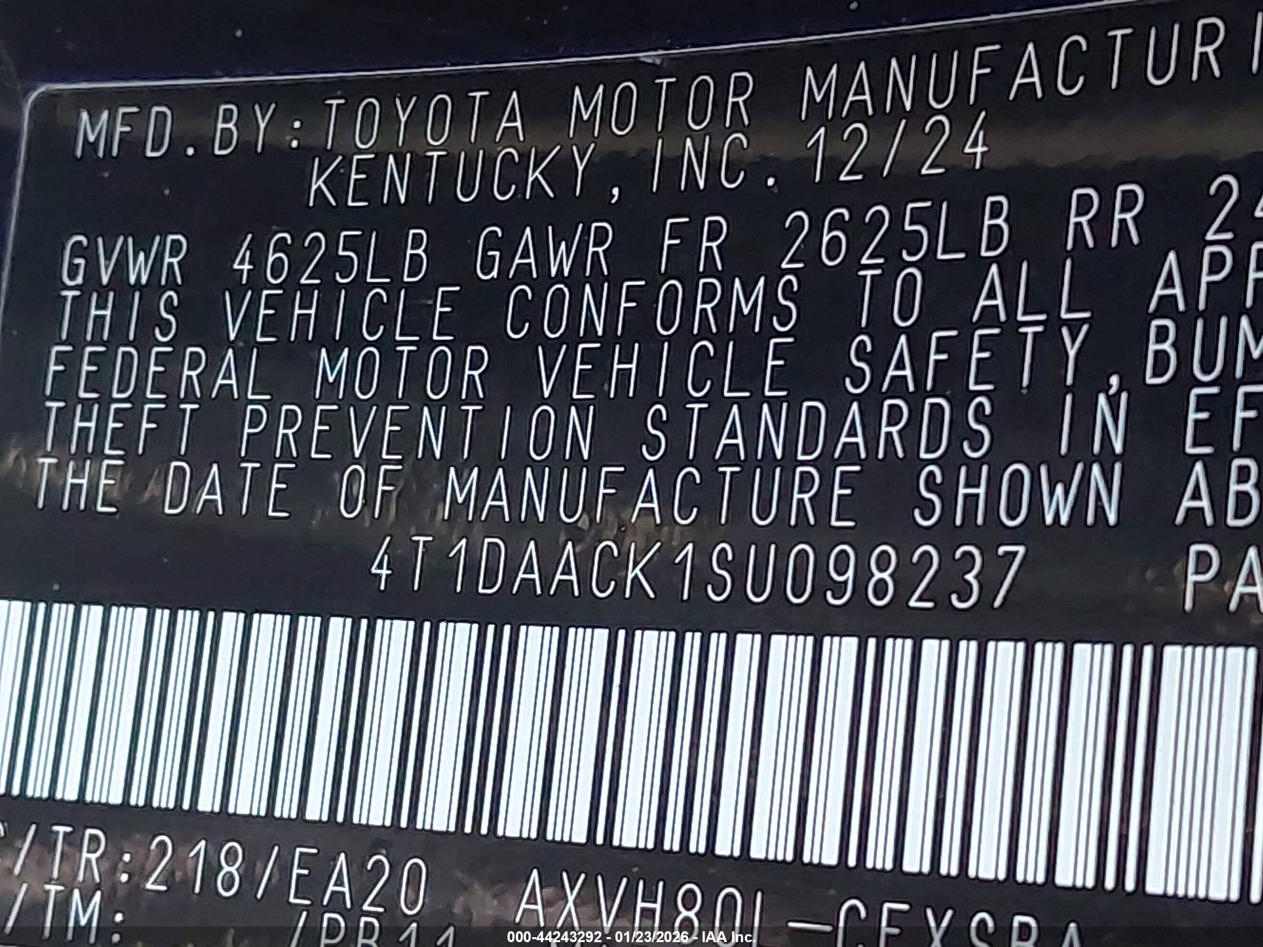 TOYOTA CAMRY image 9