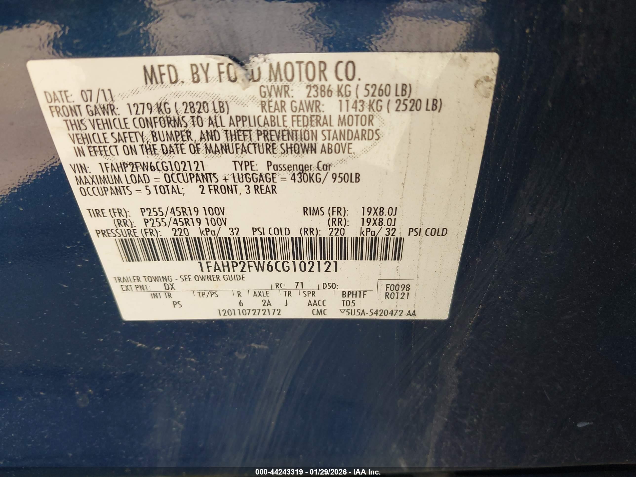 FORD TAURUS image 9