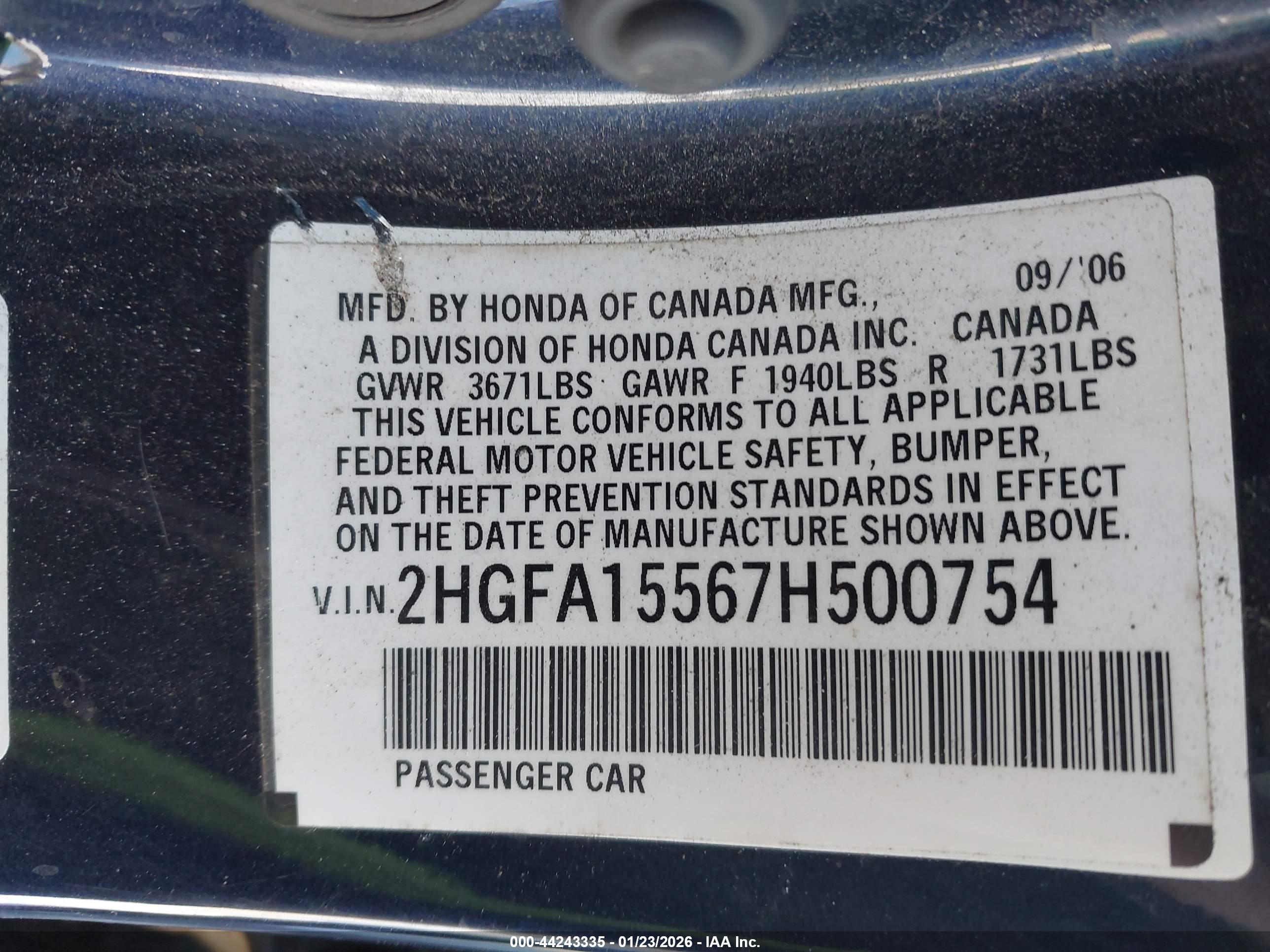 HONDA CIVIC image 9