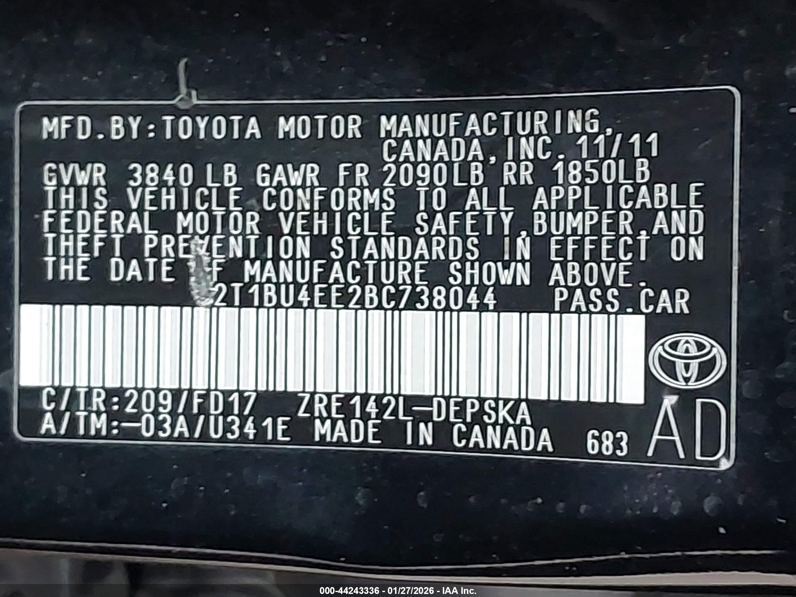 TOYOTA COROLLA image 9