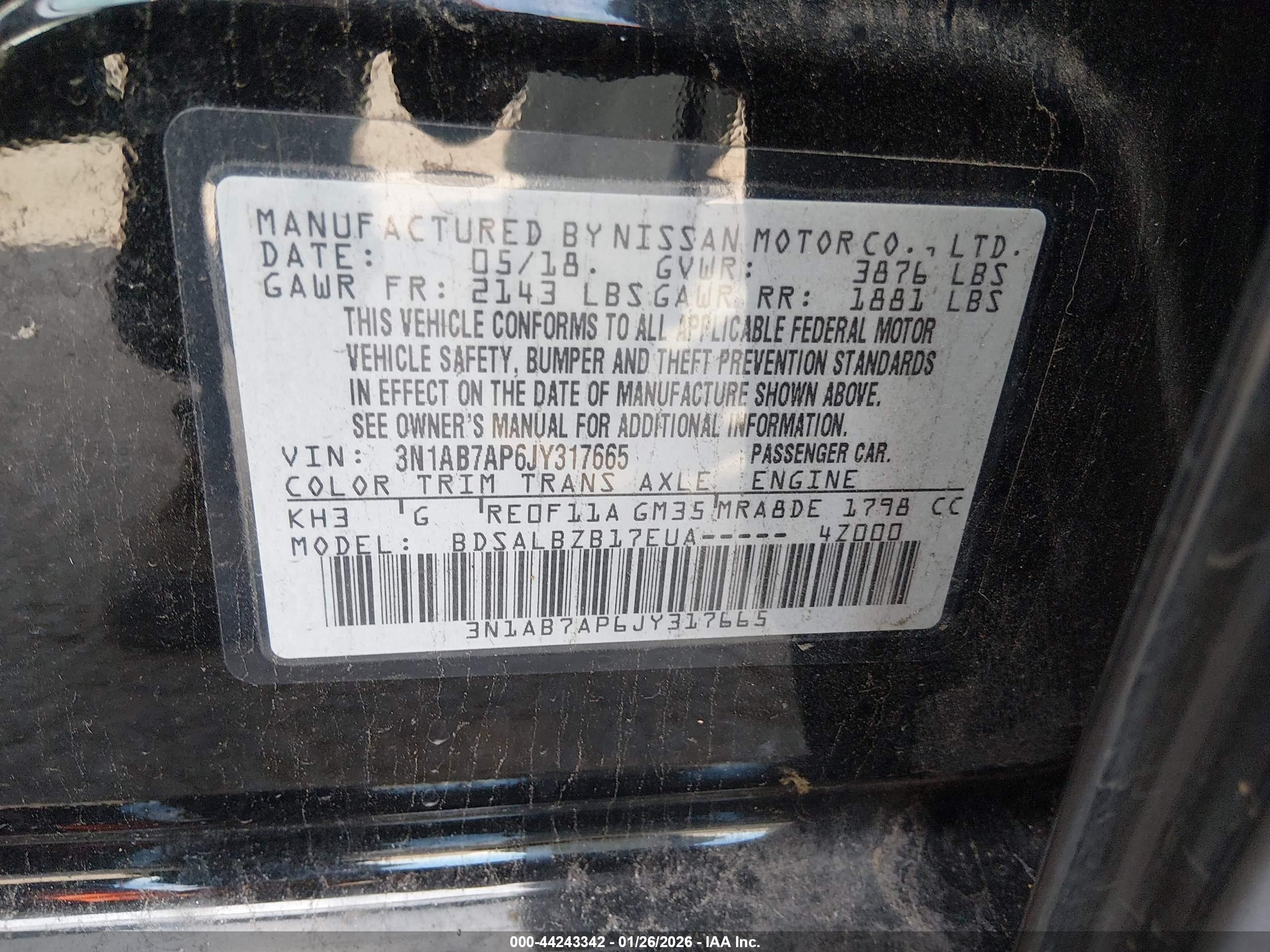 NISSAN SENTRA image 9