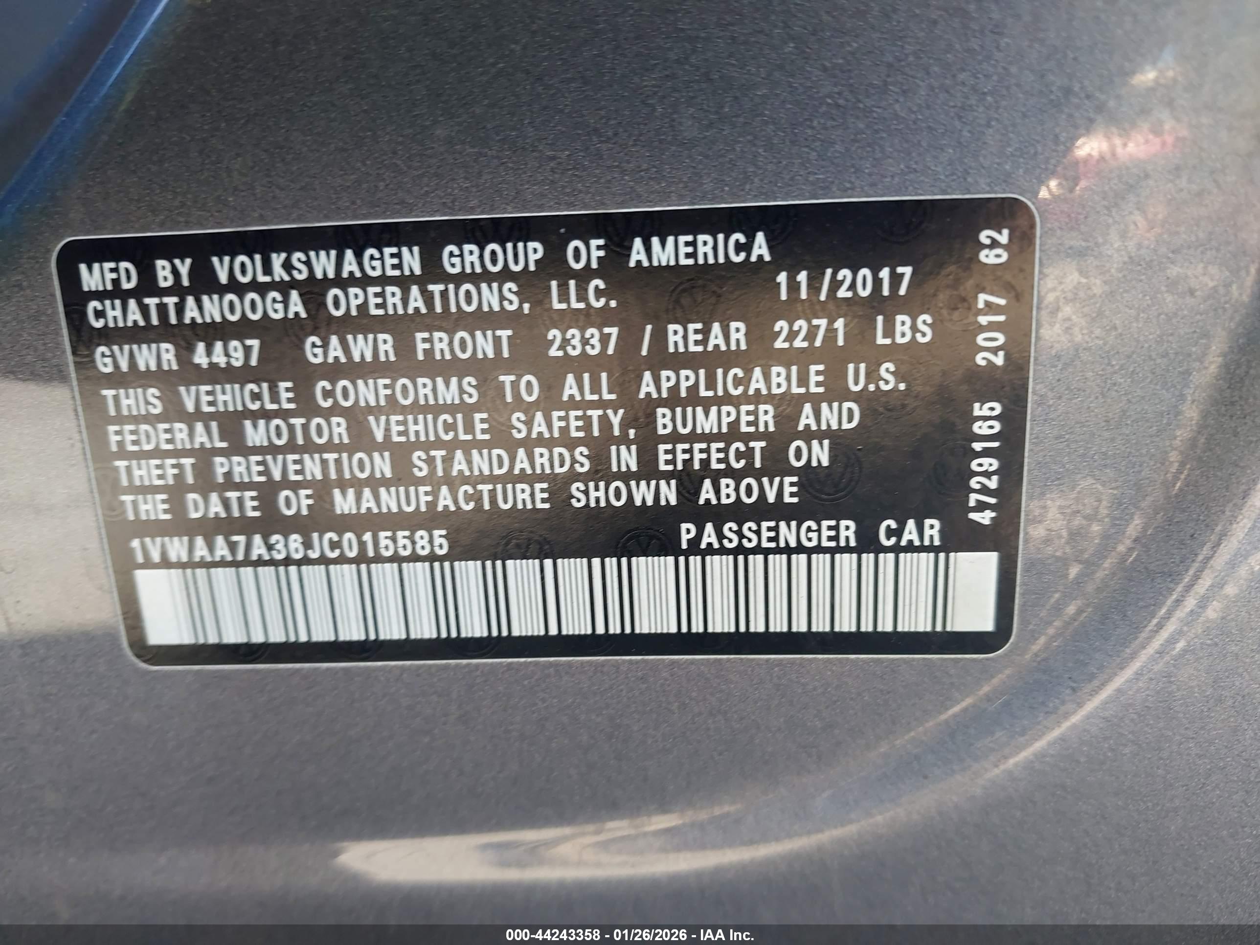 VOLKSWAGEN PASSAT image 9