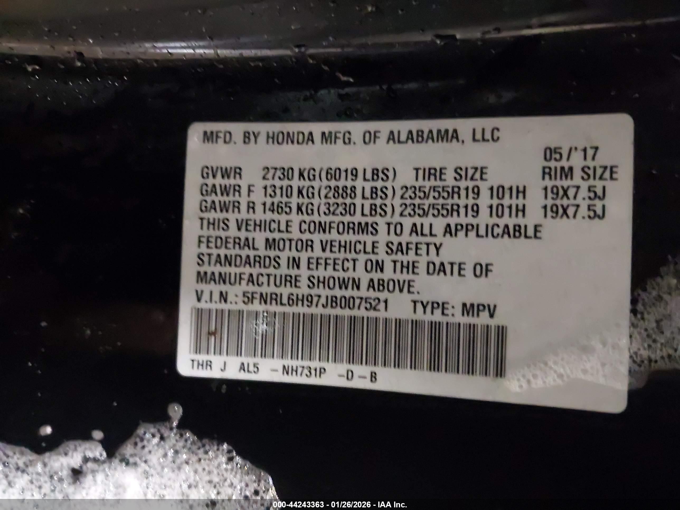 HONDA ODYSSEY image 9