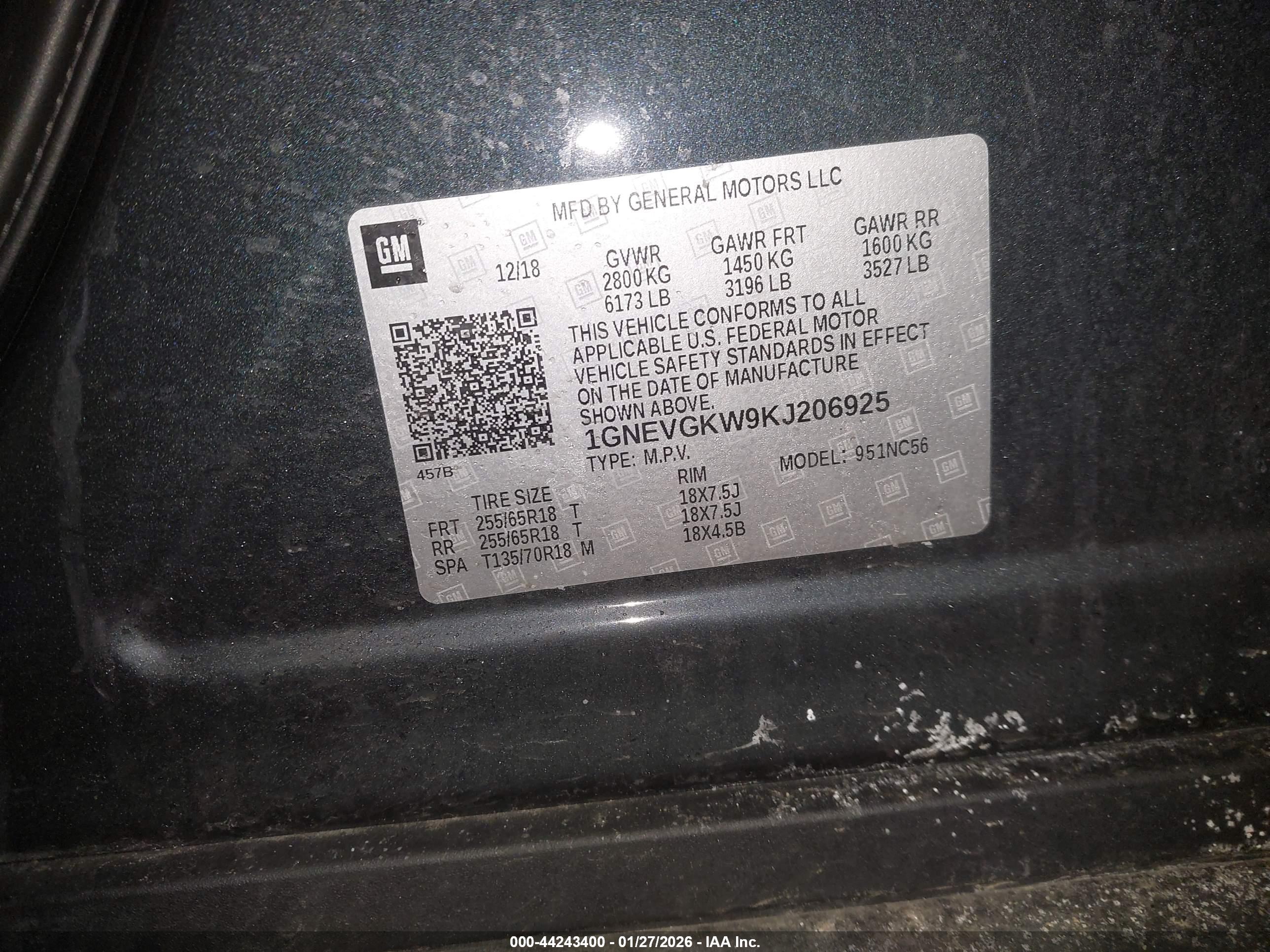 CHEVROLET TRAVERSE image 9