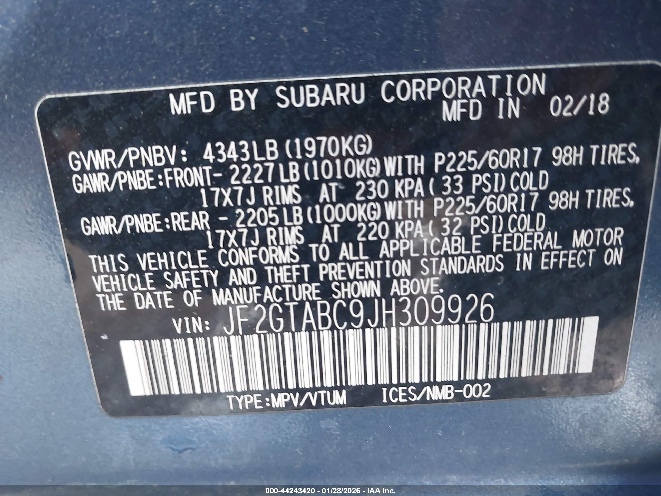 SUBARU CROSSTREK image 9