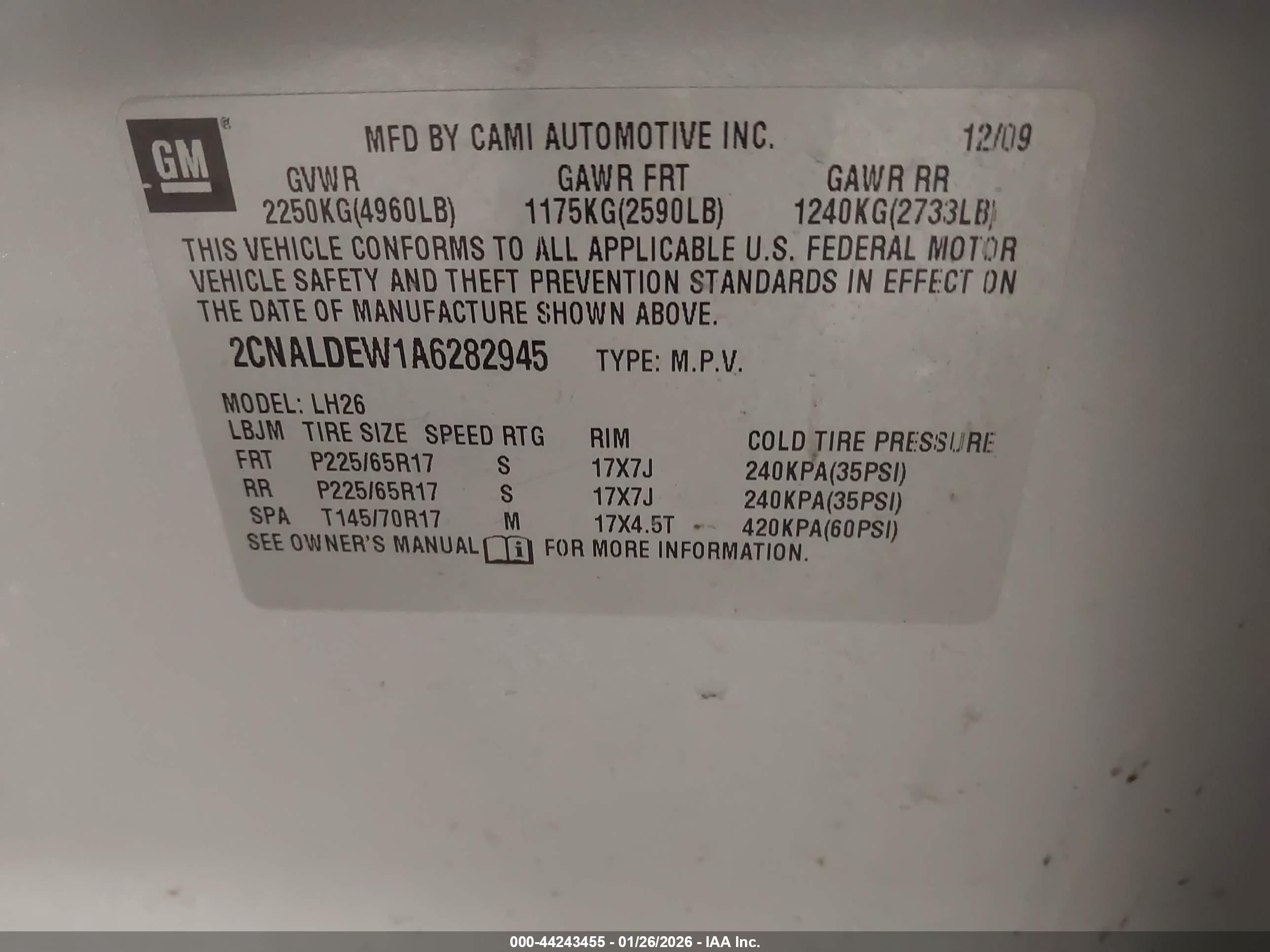 CHEVROLET EQUINOX image 9