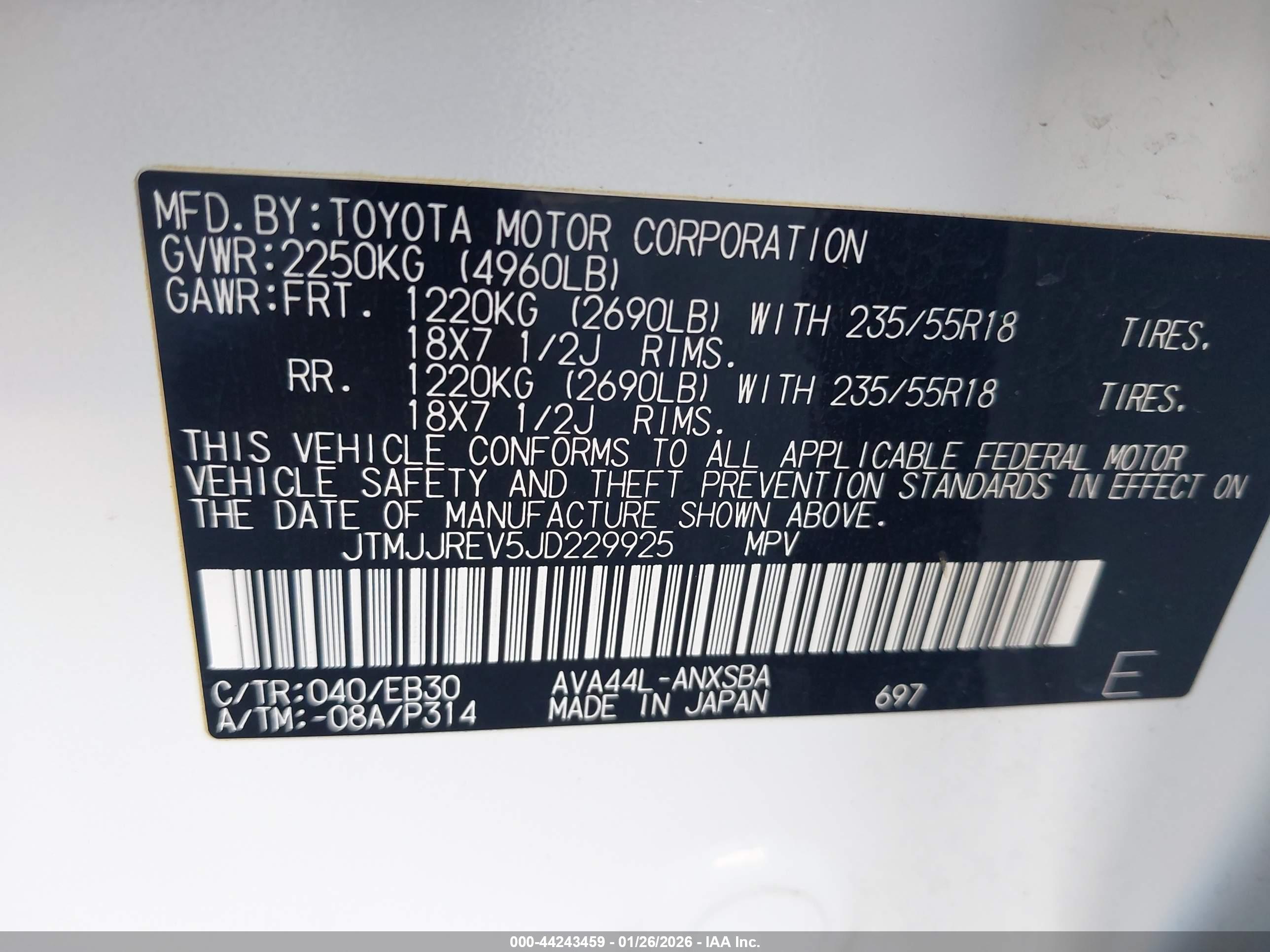 TOYOTA RAV4 image 9