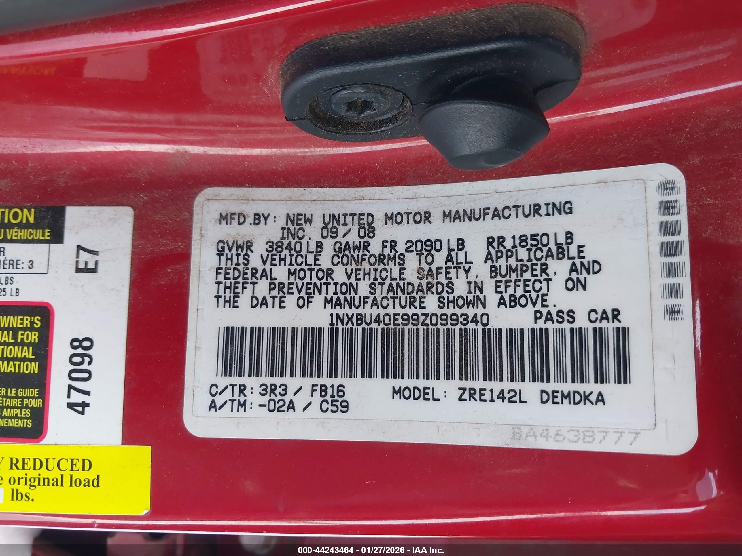 TOYOTA COROLLA image 9