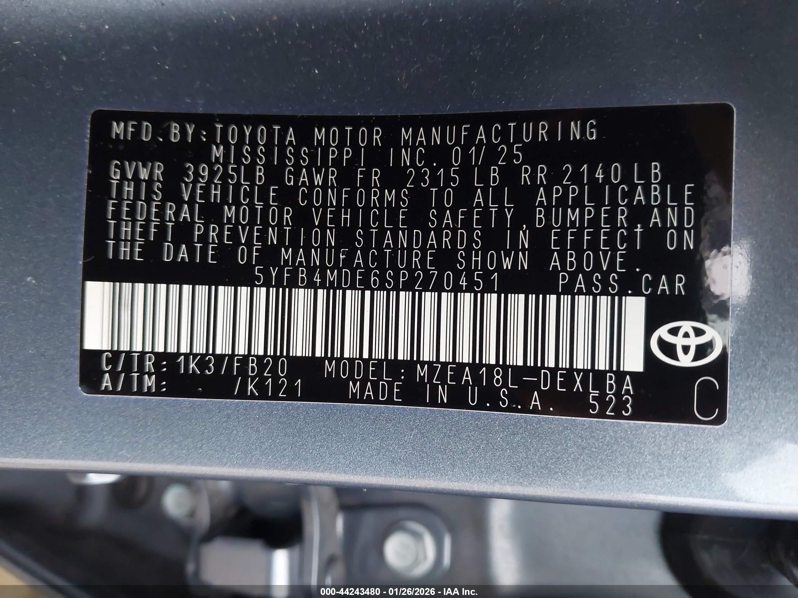 TOYOTA COROLLA image 9