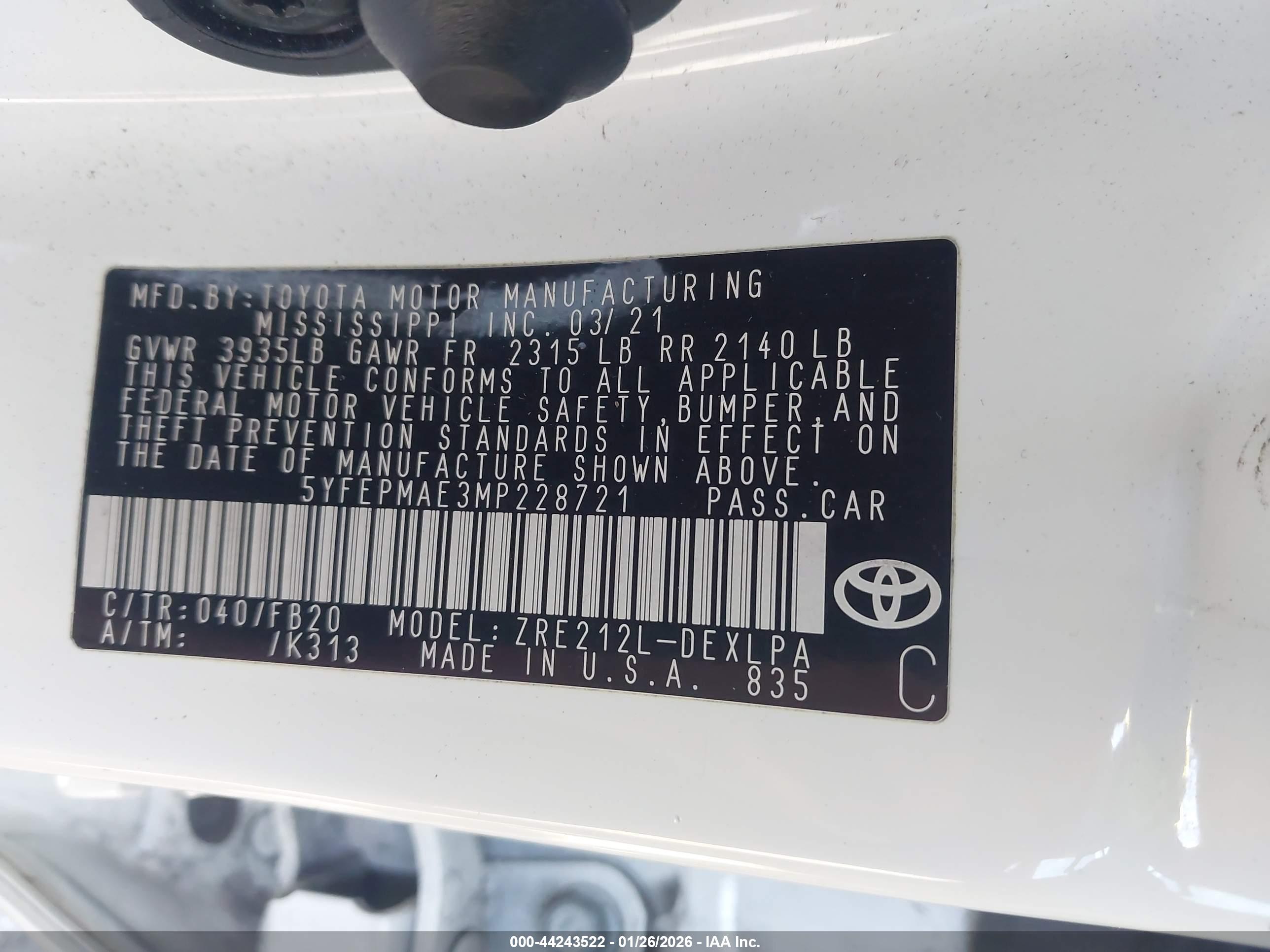TOYOTA COROLLA image 9
