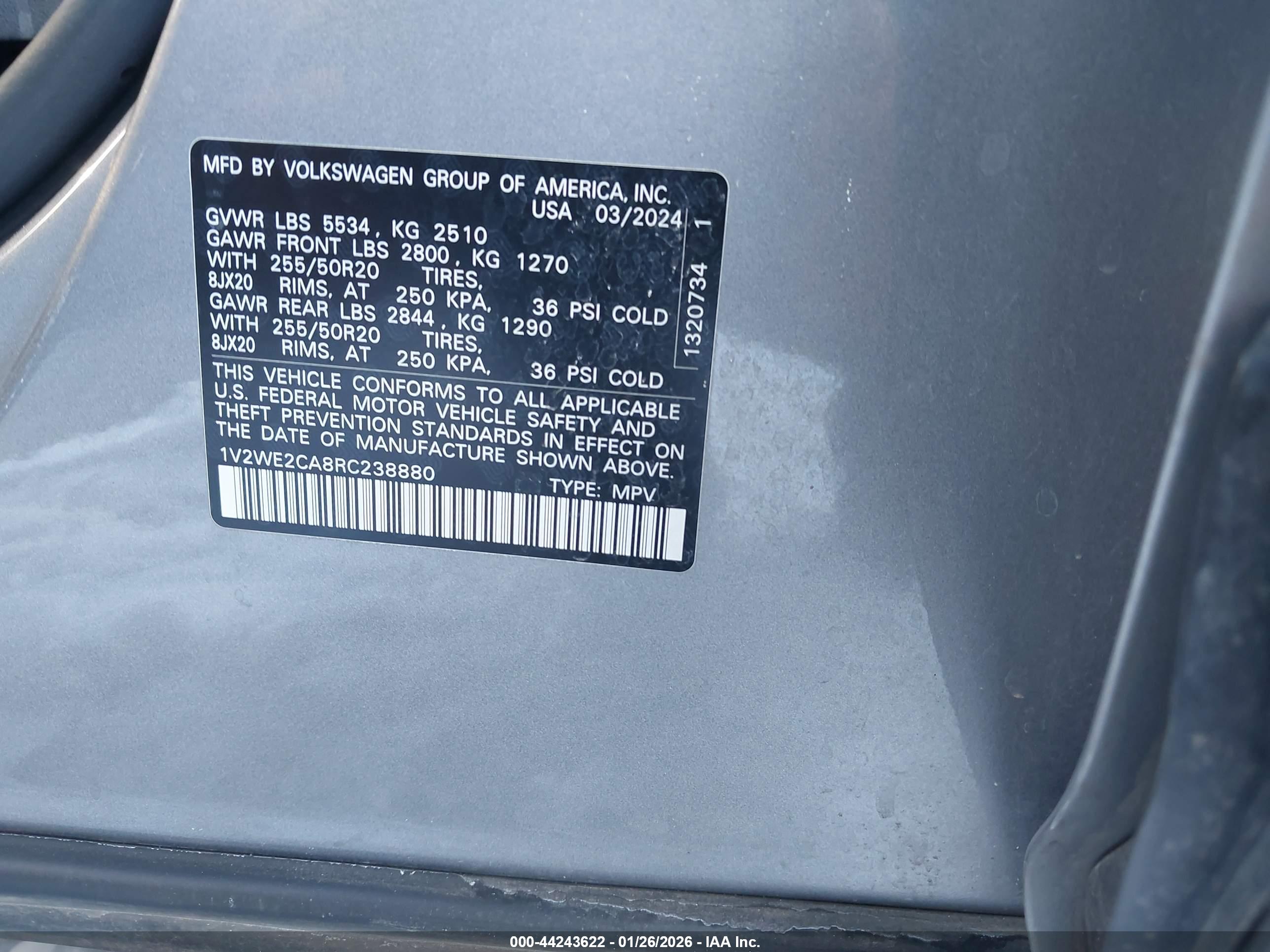 VOLKSWAGEN ATLAS image 9