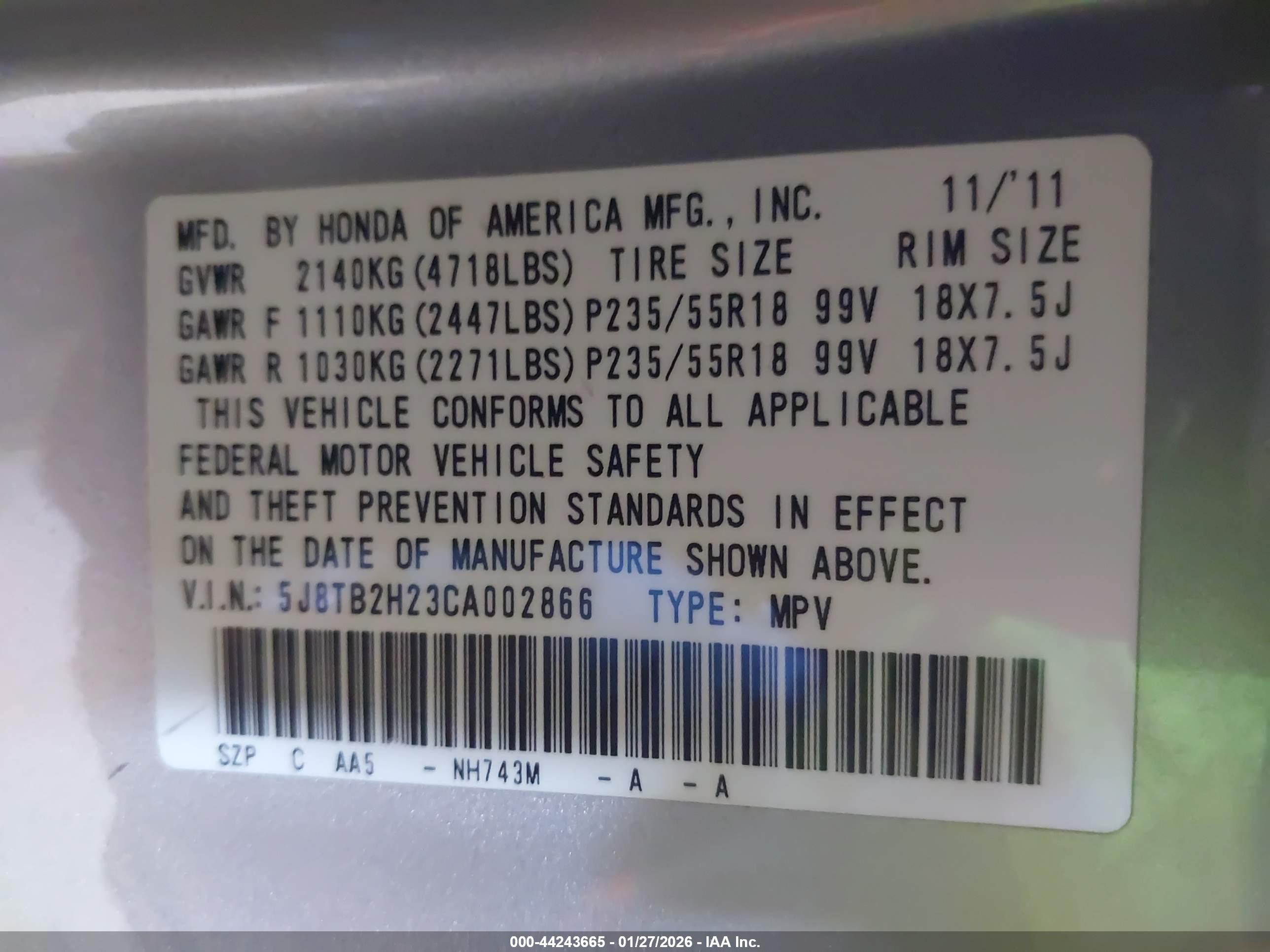ACURA RDX image 9