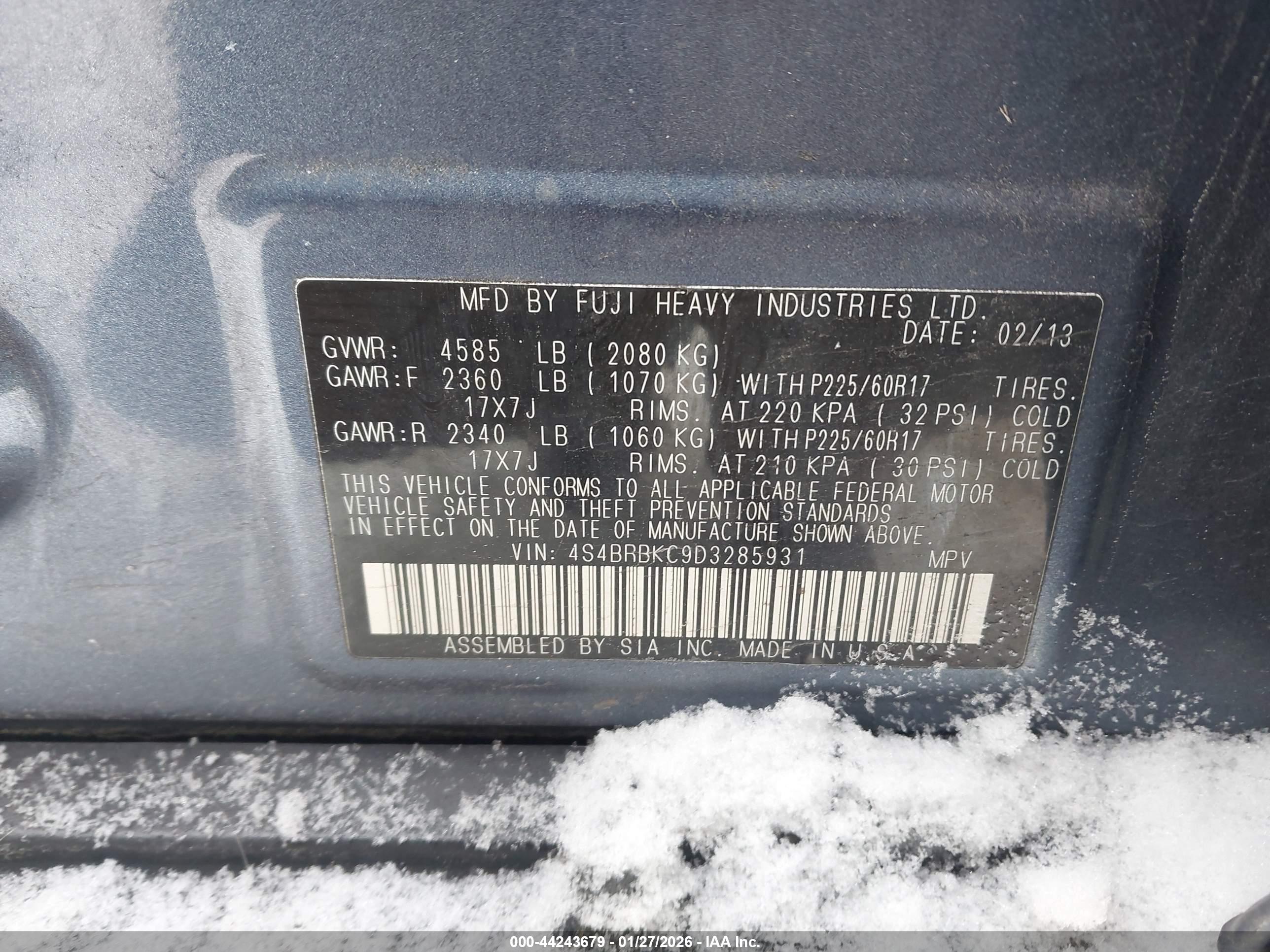 SUBARU OUTBACK image 9