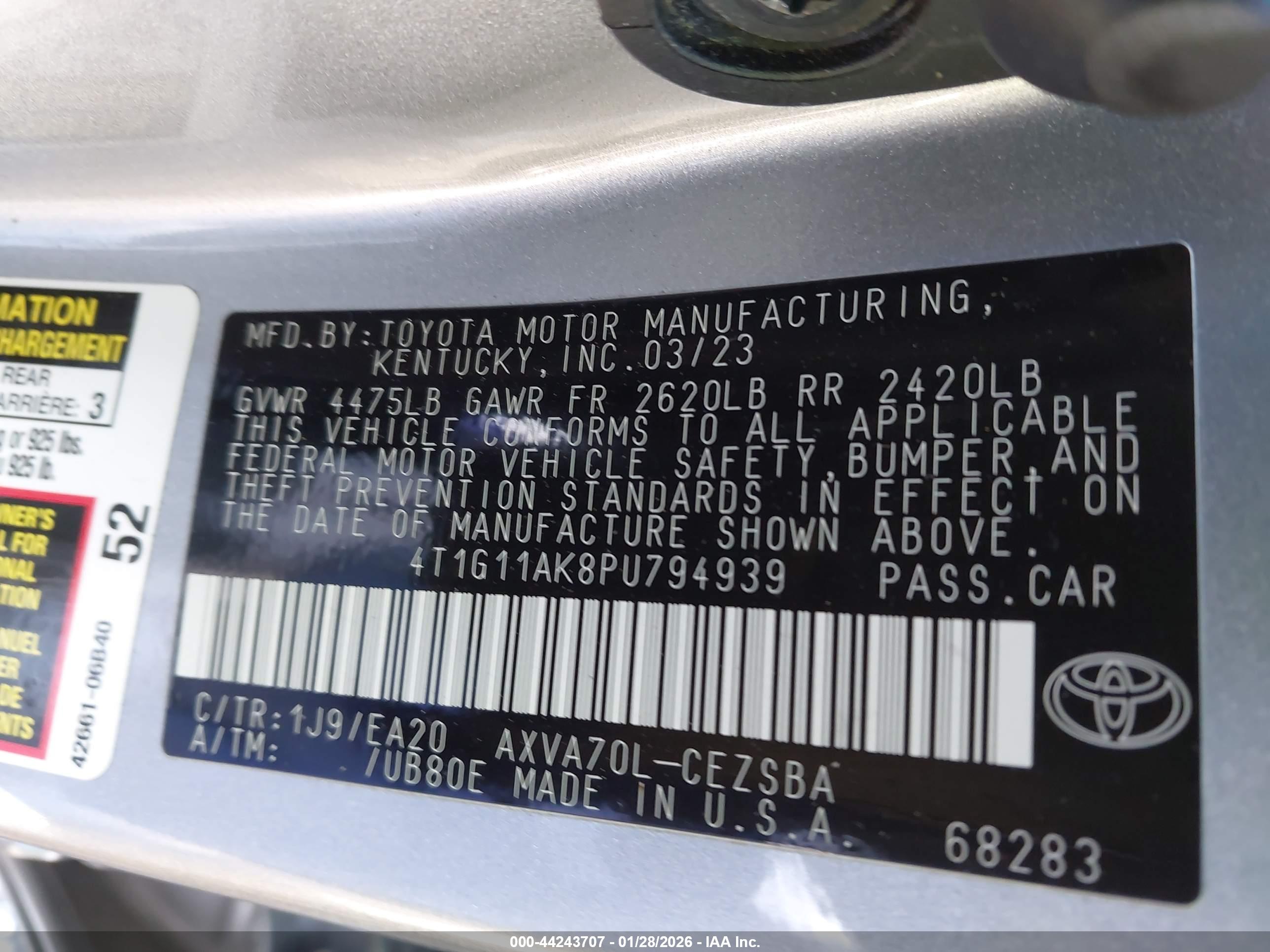 TOYOTA CAMRY image 9