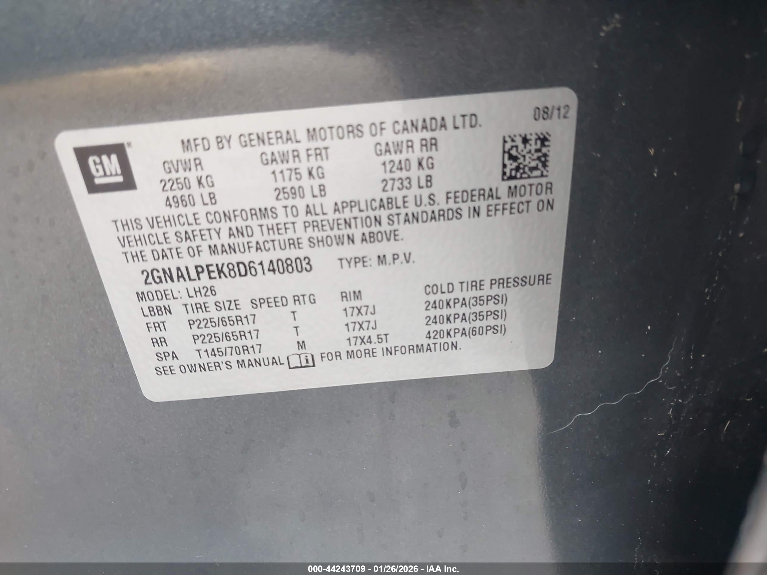 CHEVROLET EQUINOX image 9