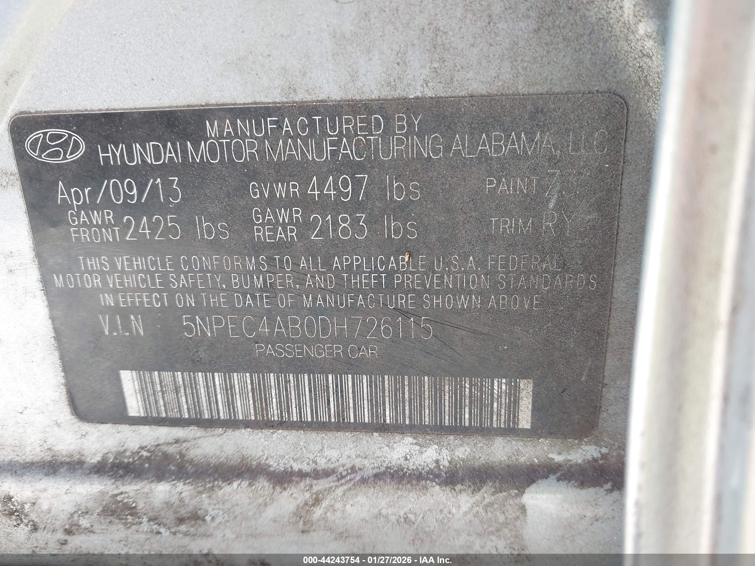HYUNDAI SONATA image 9