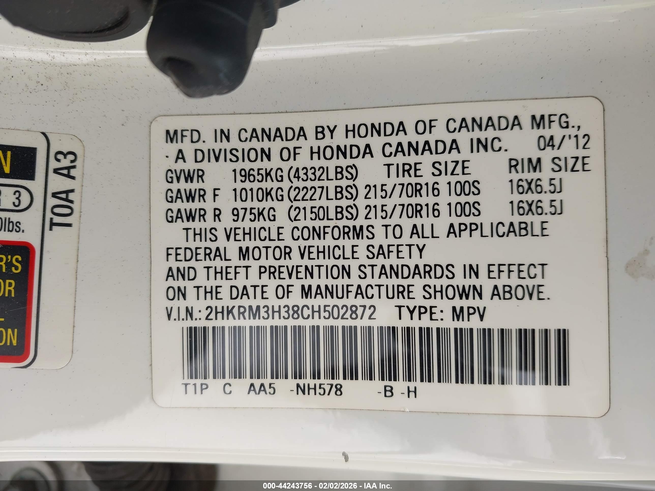 HONDA CR-V image 9