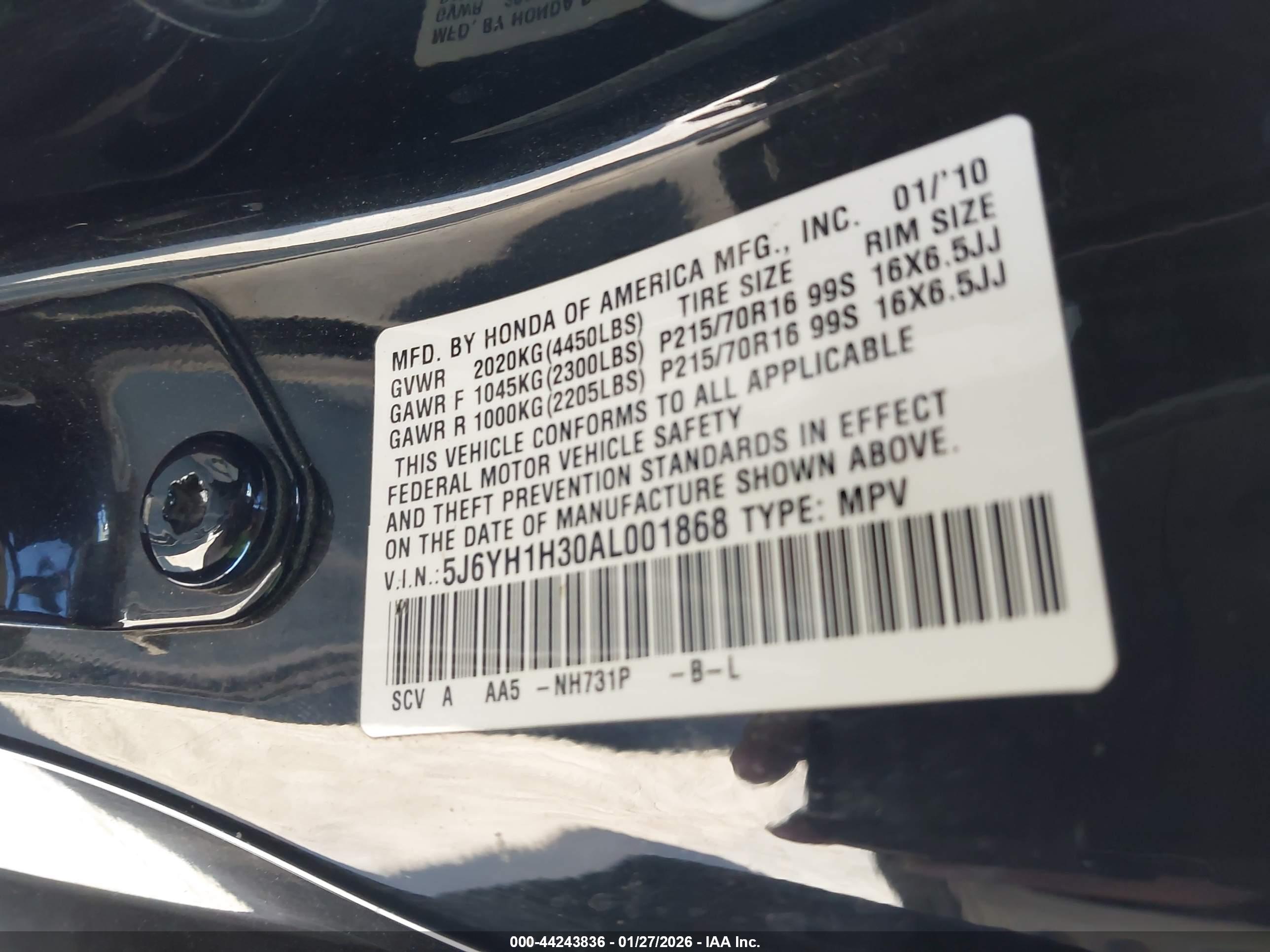 HONDA ELEMENT image 9