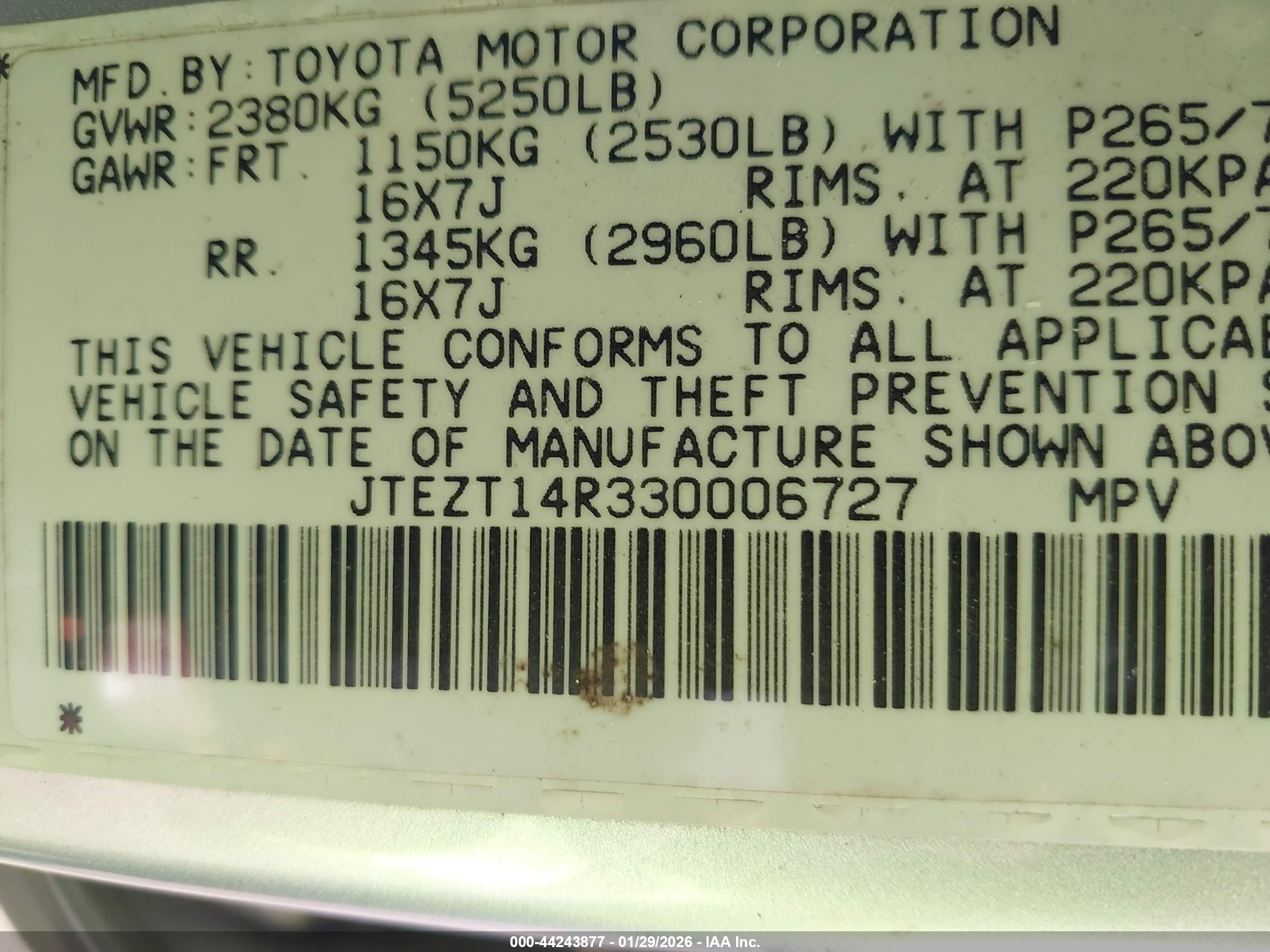 TOYOTA 4RUNNER image 9