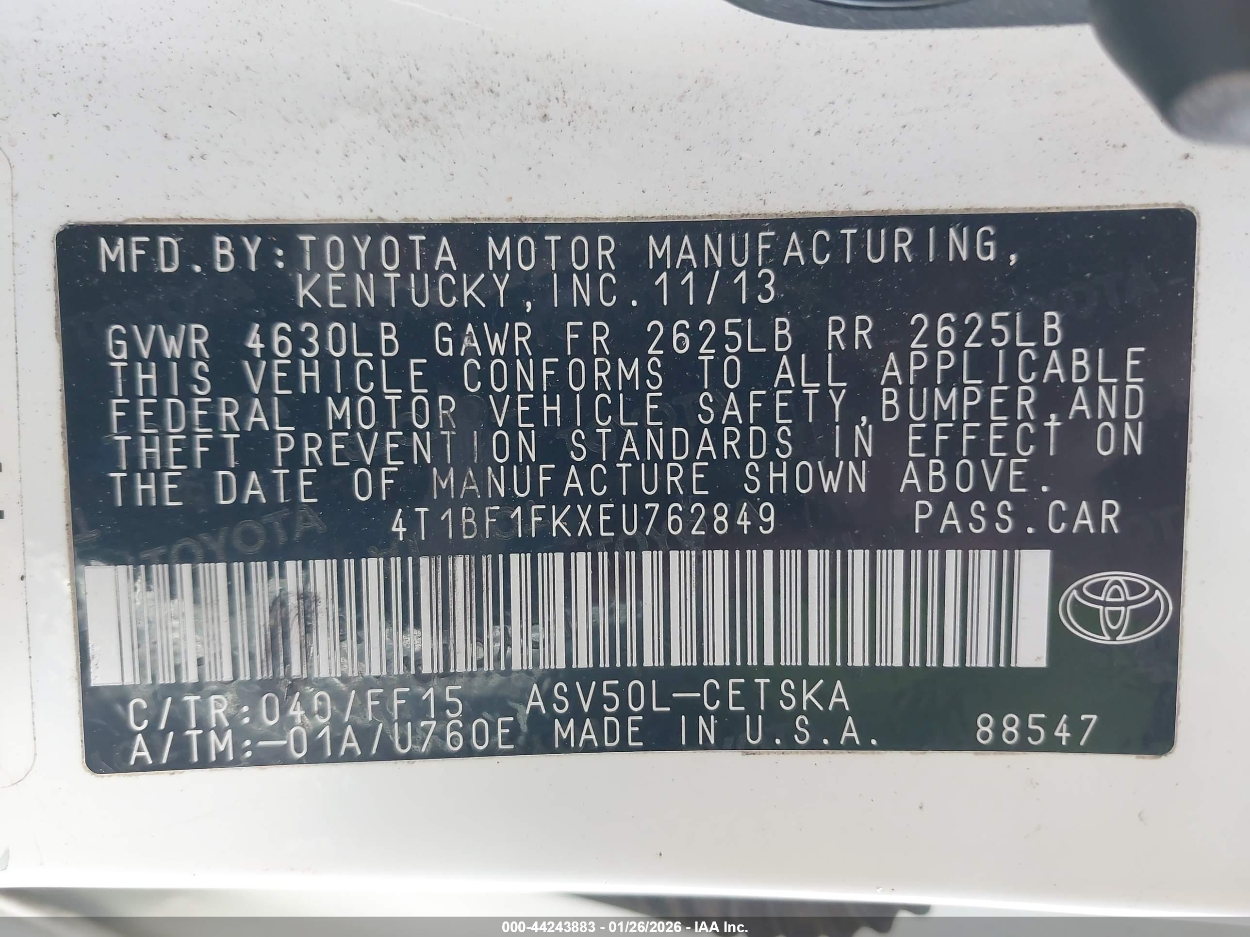 TOYOTA CAMRY image 9