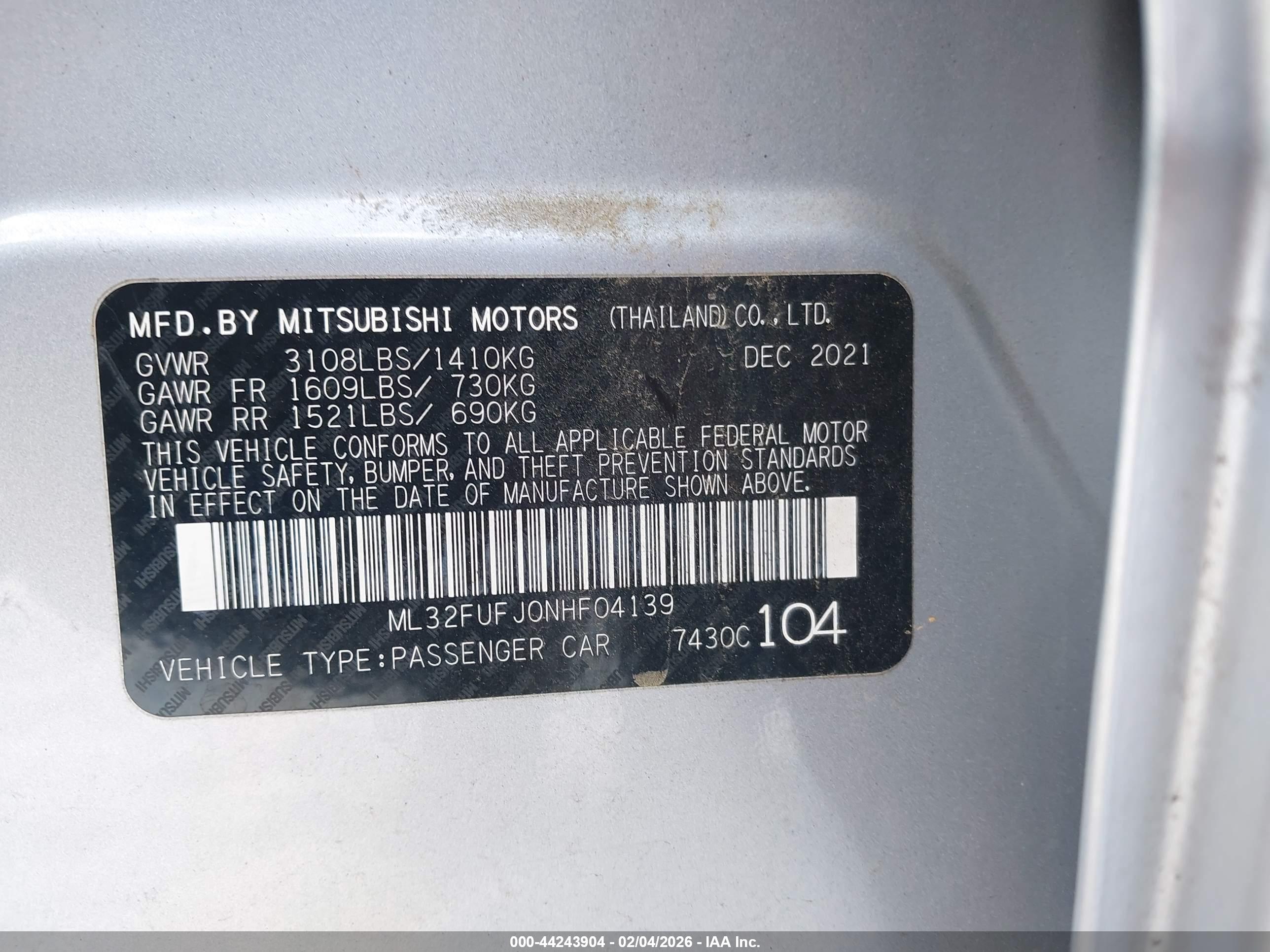 MITSUBISHI MIRAGE image 9