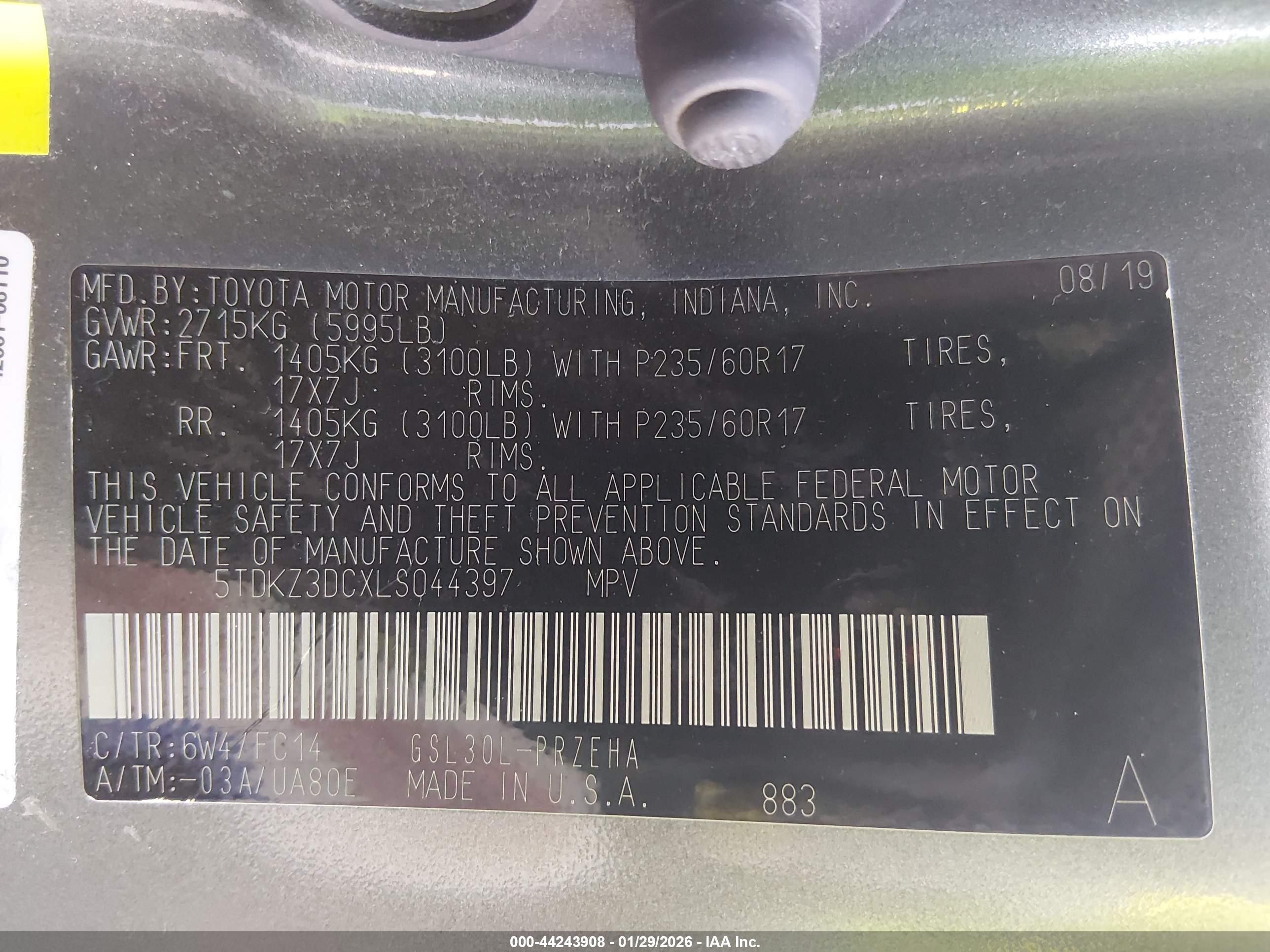 TOYOTA SIENNA image 9