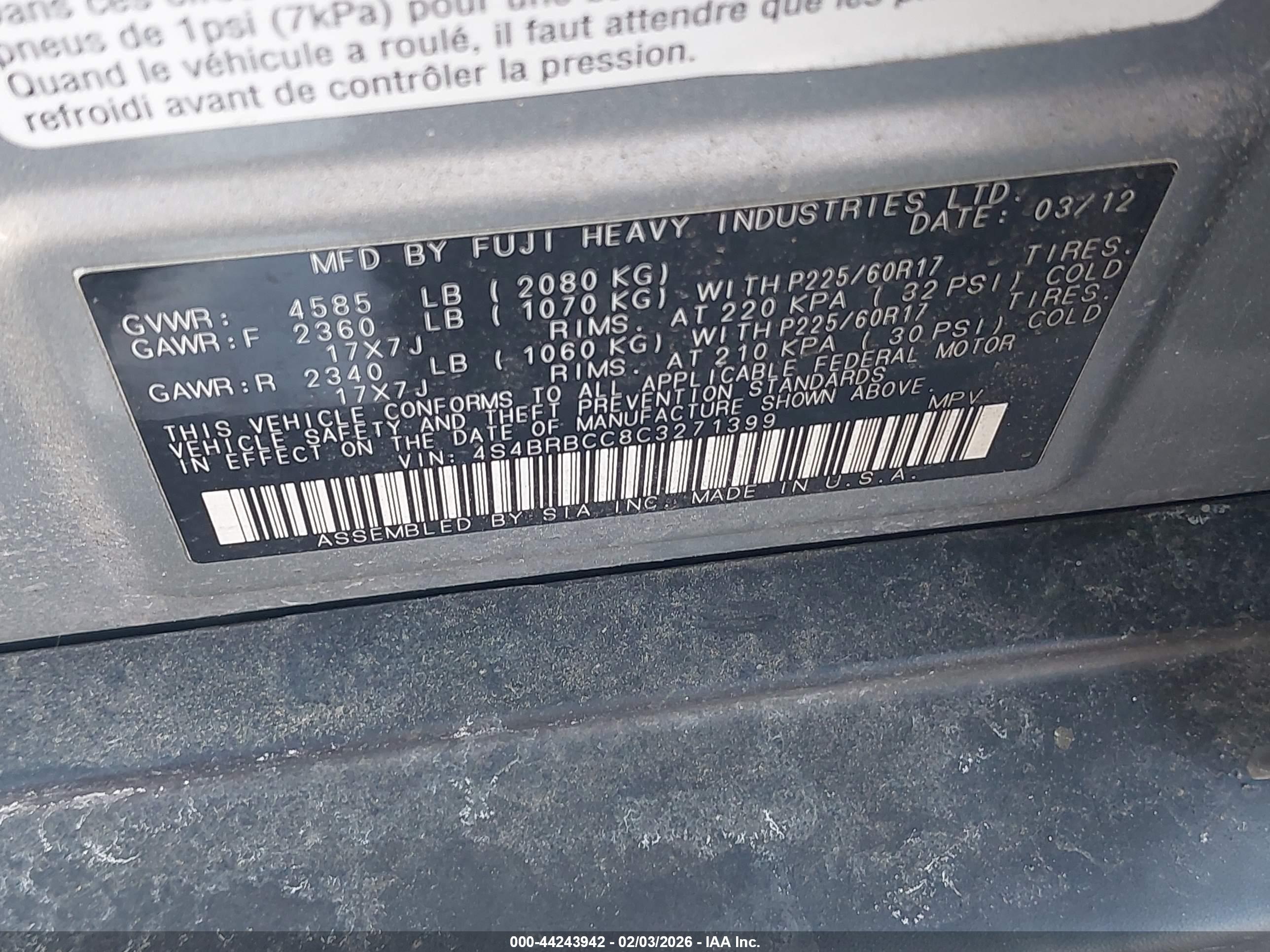 SUBARU OUTBACK image 9
