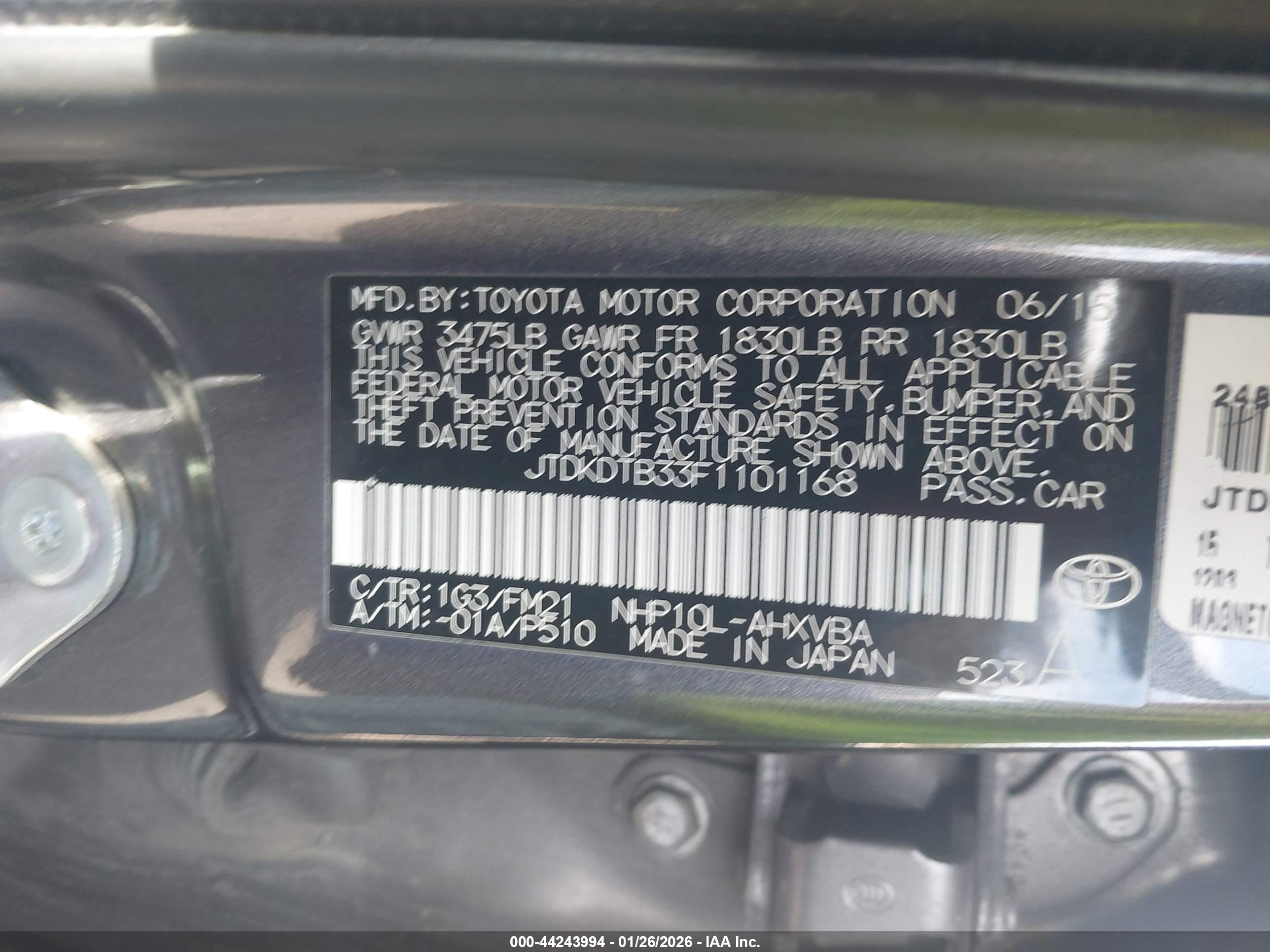 TOYOTA PRIUS image 9