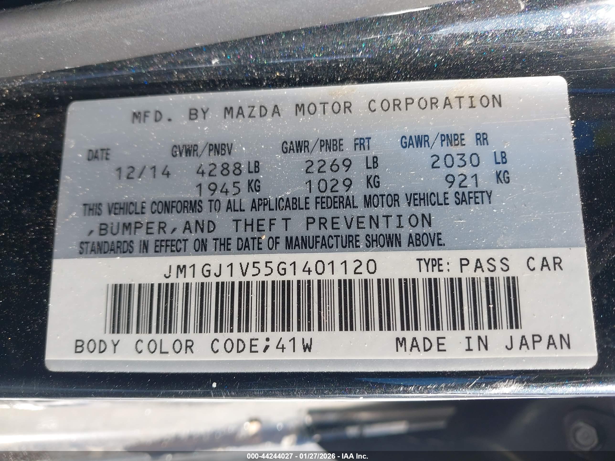 MAZDA MAZDA6 image 9