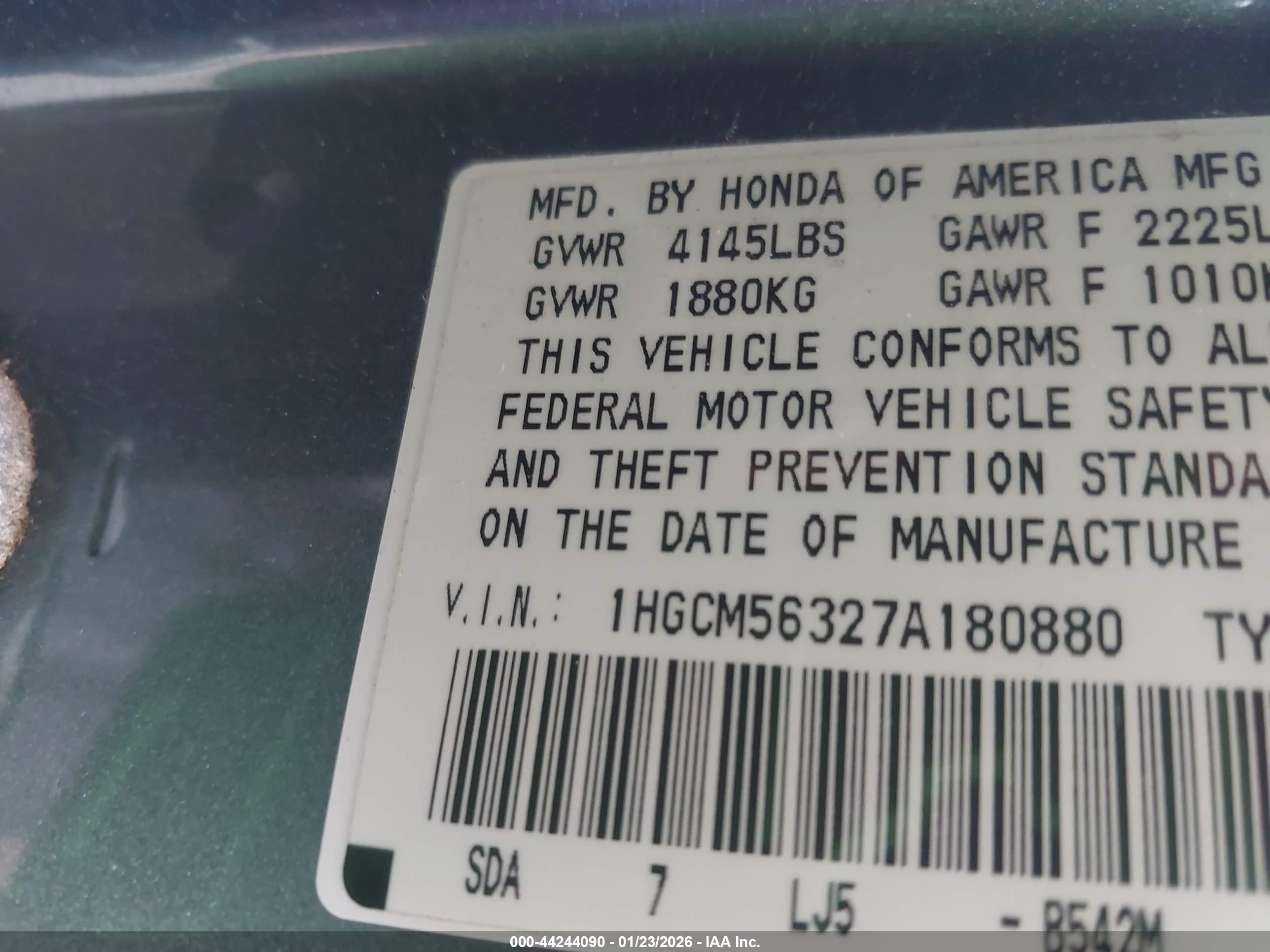 HONDA ACCORD image 9