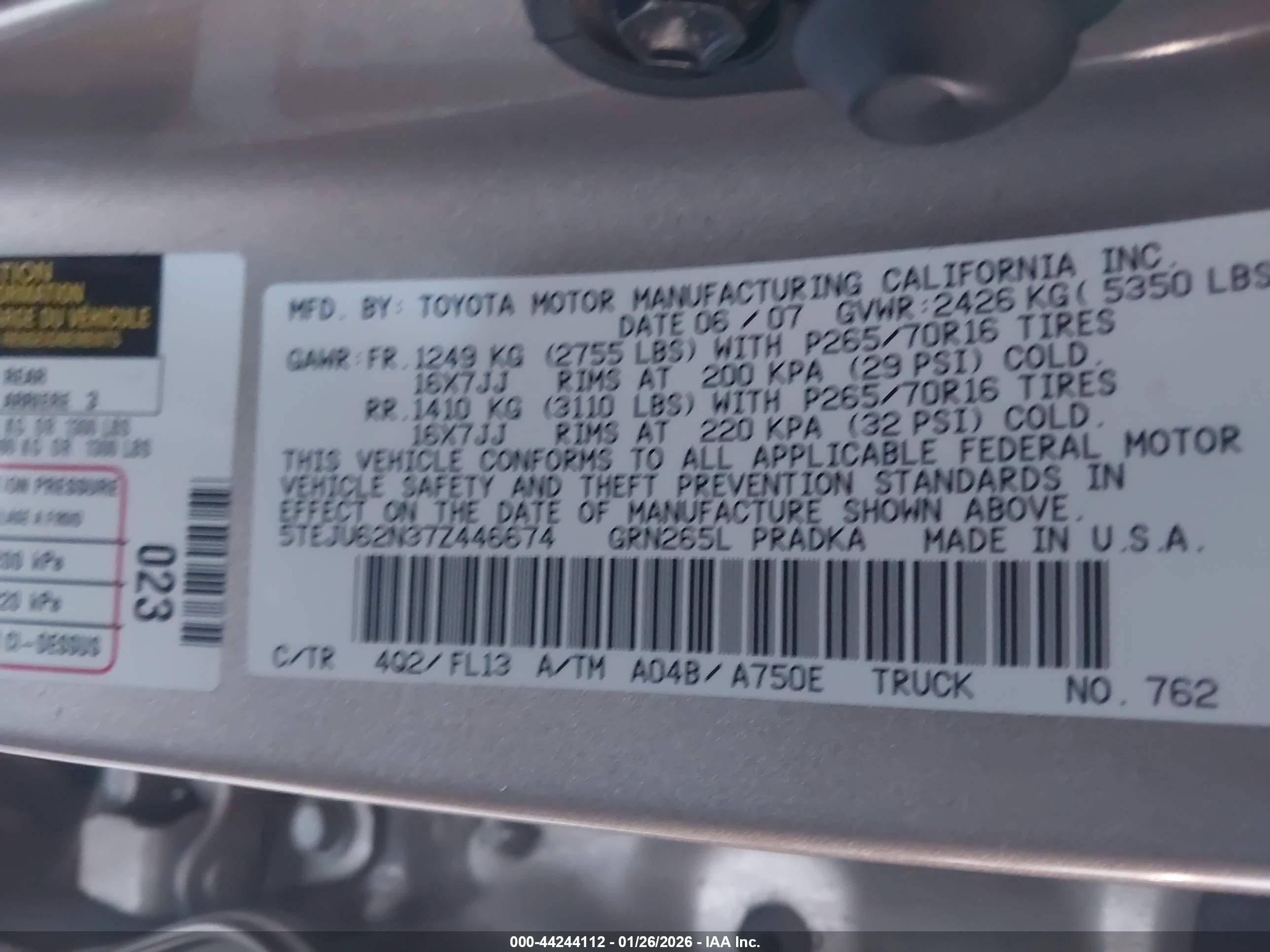 TOYOTA TACOMA image 9